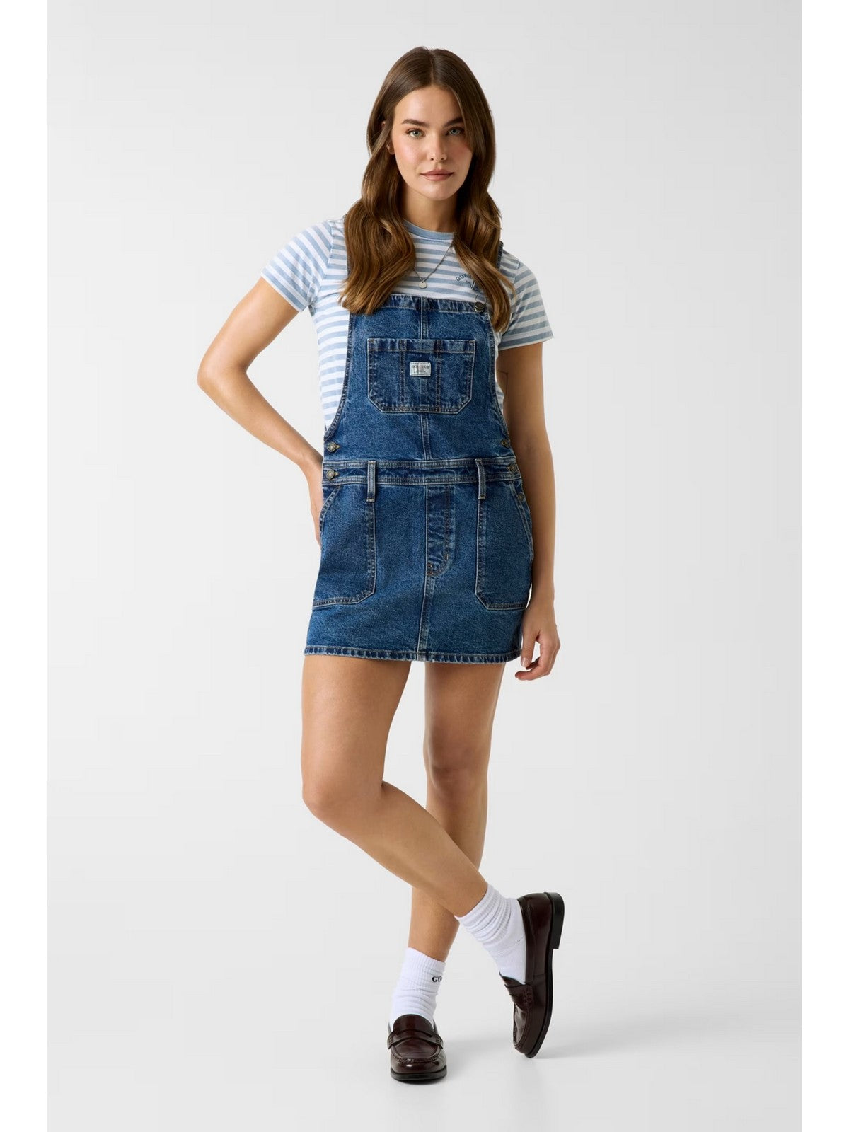GUESS Abito Donna GJ OVERALL DRESS W6GK25 D5M4O GVMU GJ VEIN MEDIUM USED