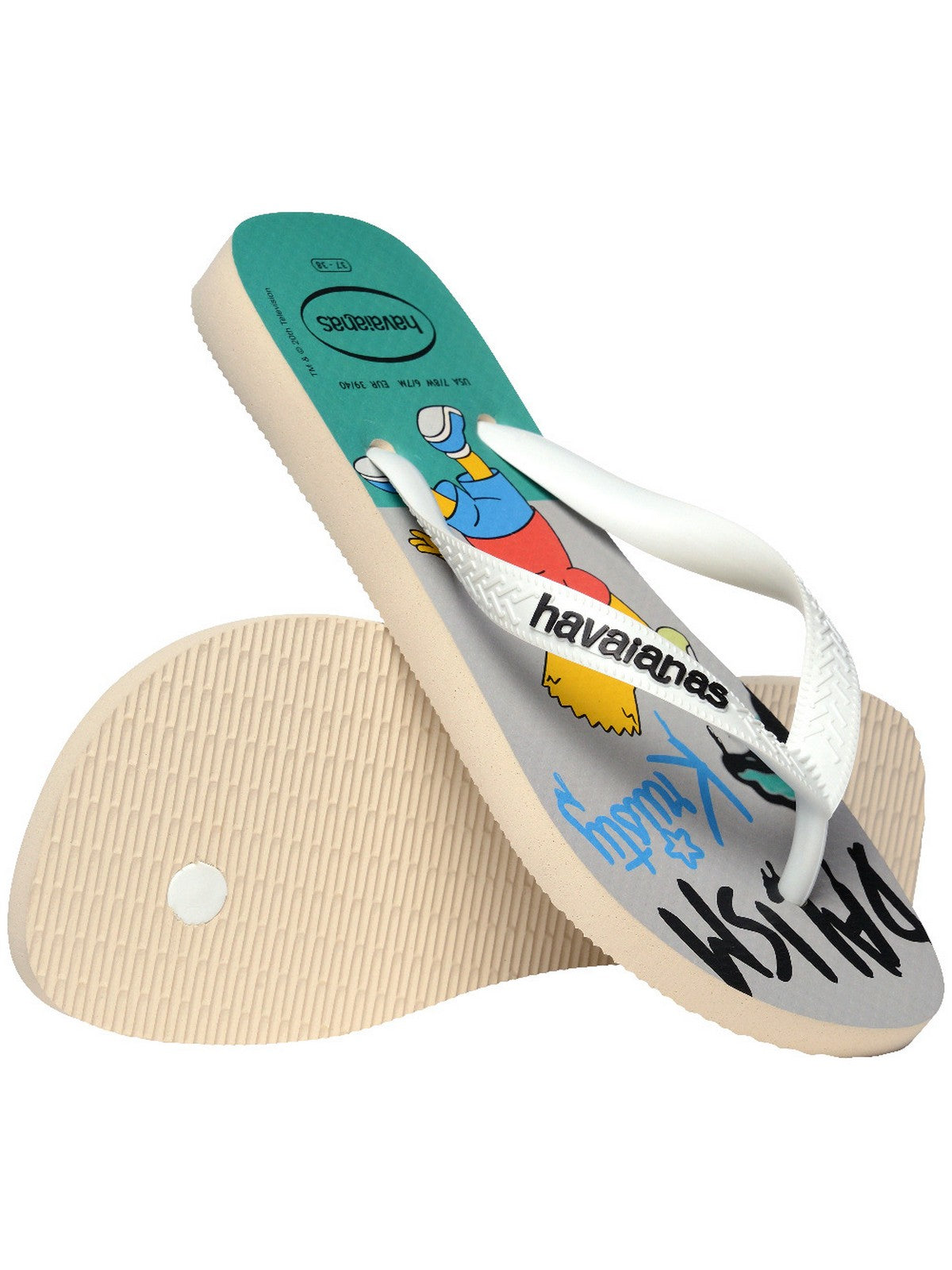 HAVAIANAS Infradito Unisex adulto Hav. Simpsons 4137889.0121 Beige gioboutiqueweb