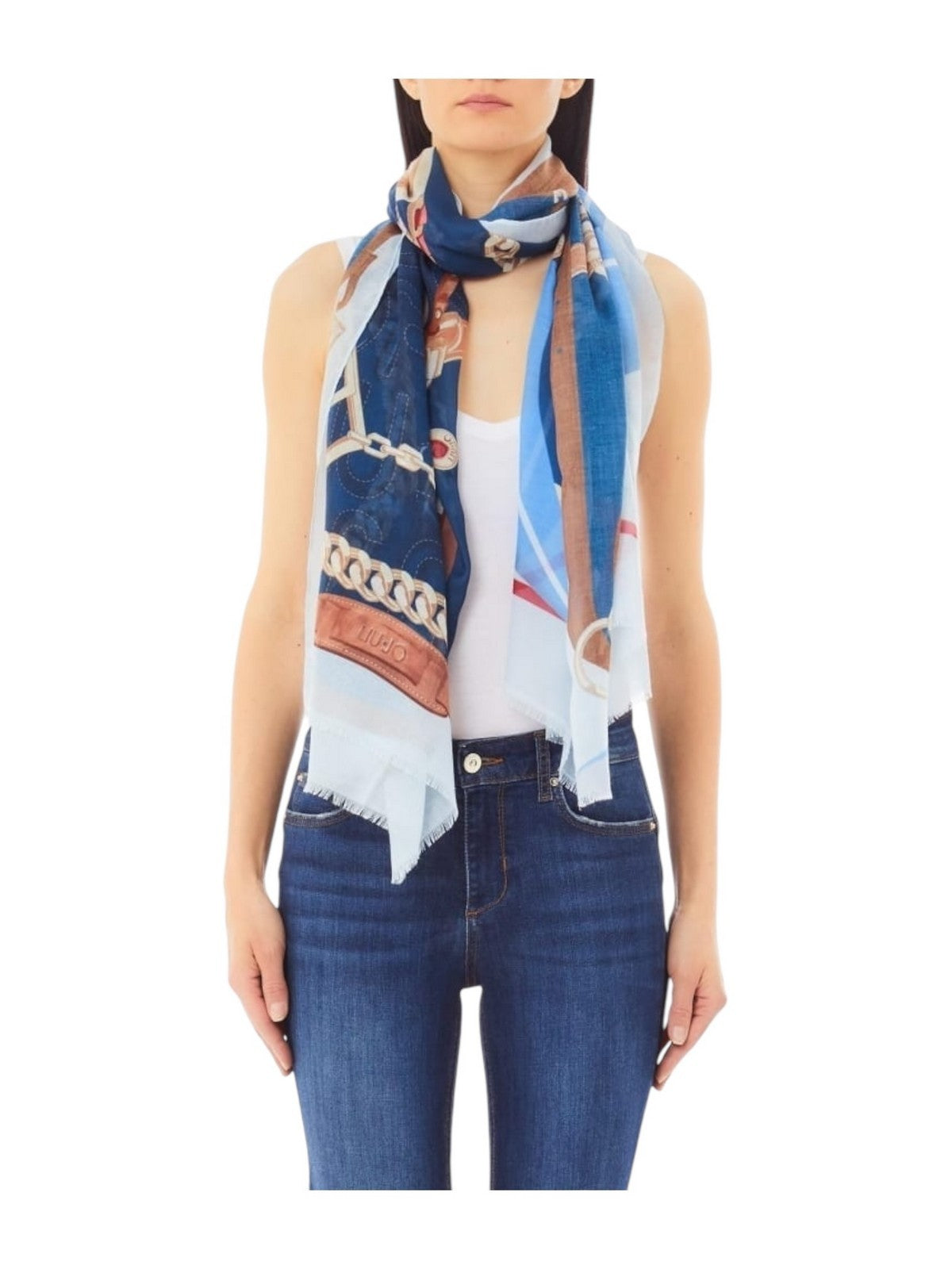 LIU JO SOFT Stola Donna 2A5026T0300 X0648 Blu gioboutiqueweb