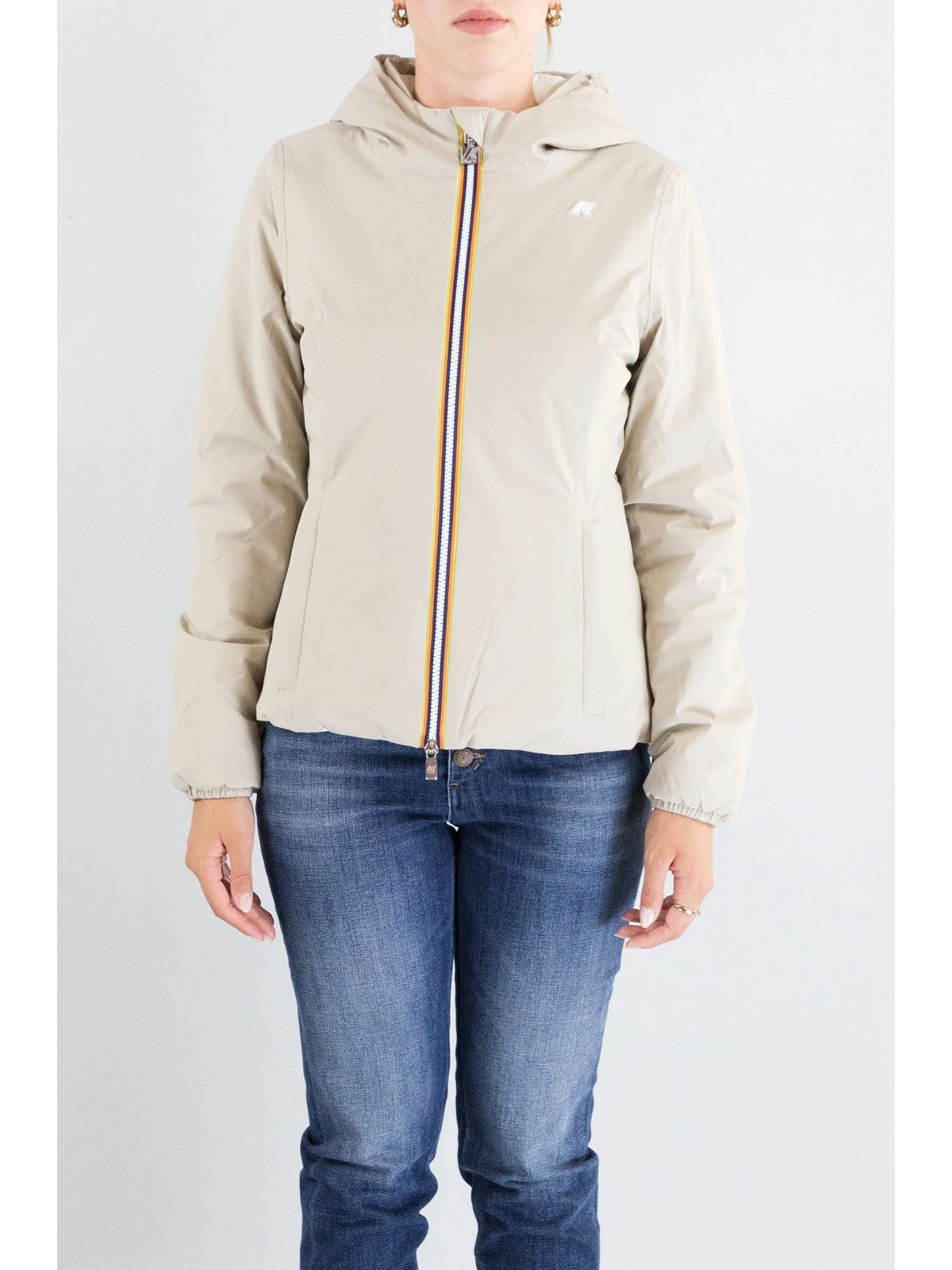 K-WAY Giubbino Donna LILY ST WARM DOUBLE K6128TW BBA Beige Cashmere - Whi gioboutiqueweb