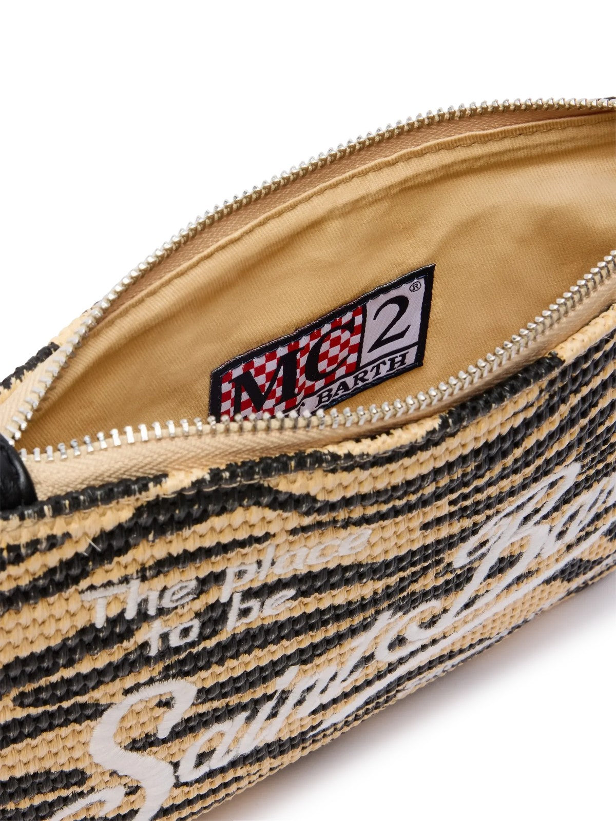 MC2 SAINT BARTH Borsa Donna PARISIENNE STRAW 02765L ZEBRA 1100 EMB