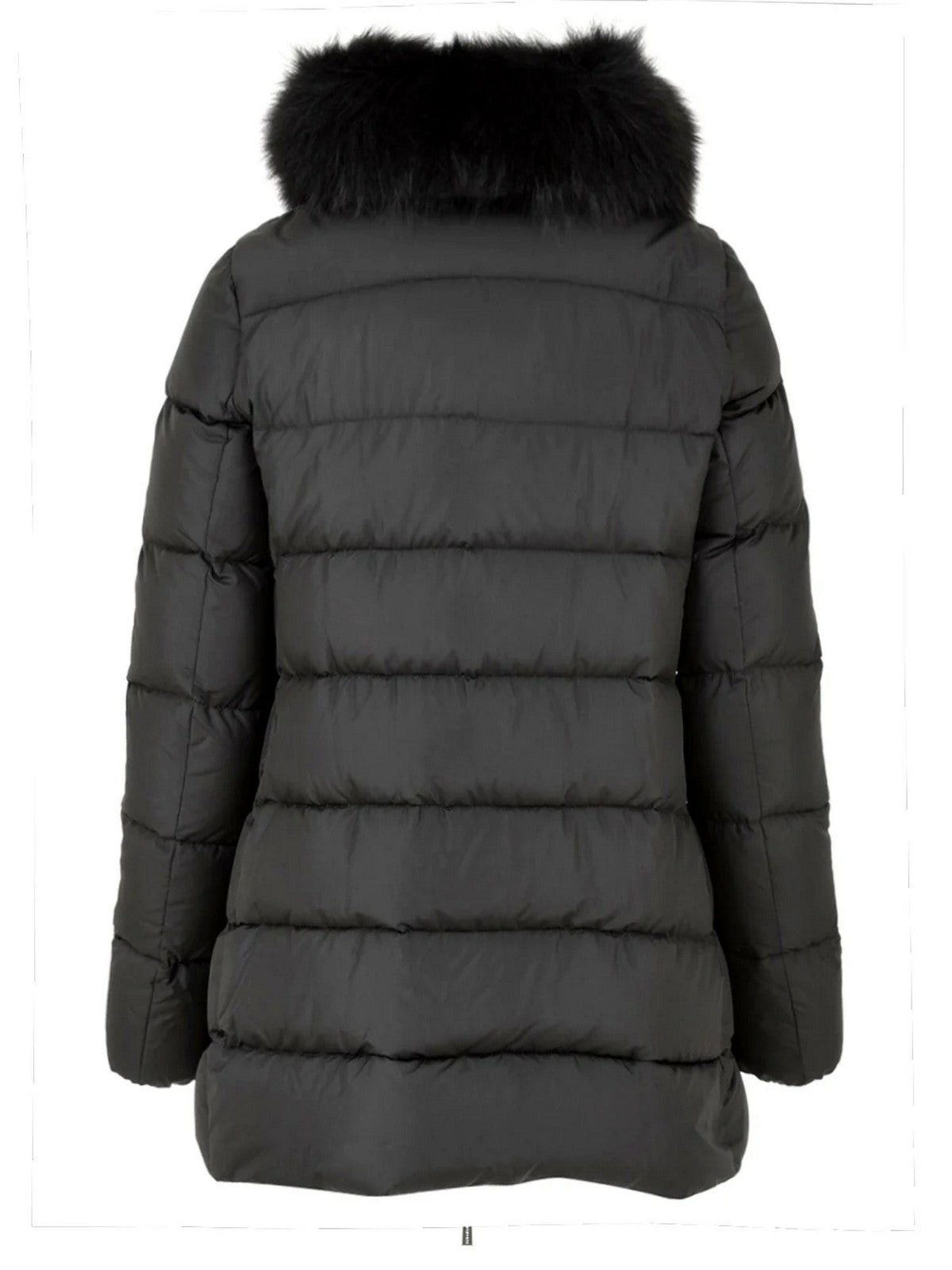MOORER Piumino Donna DORADO-FUR-LS9 MODGI300004 U0001 Nero gioboutiqueweb