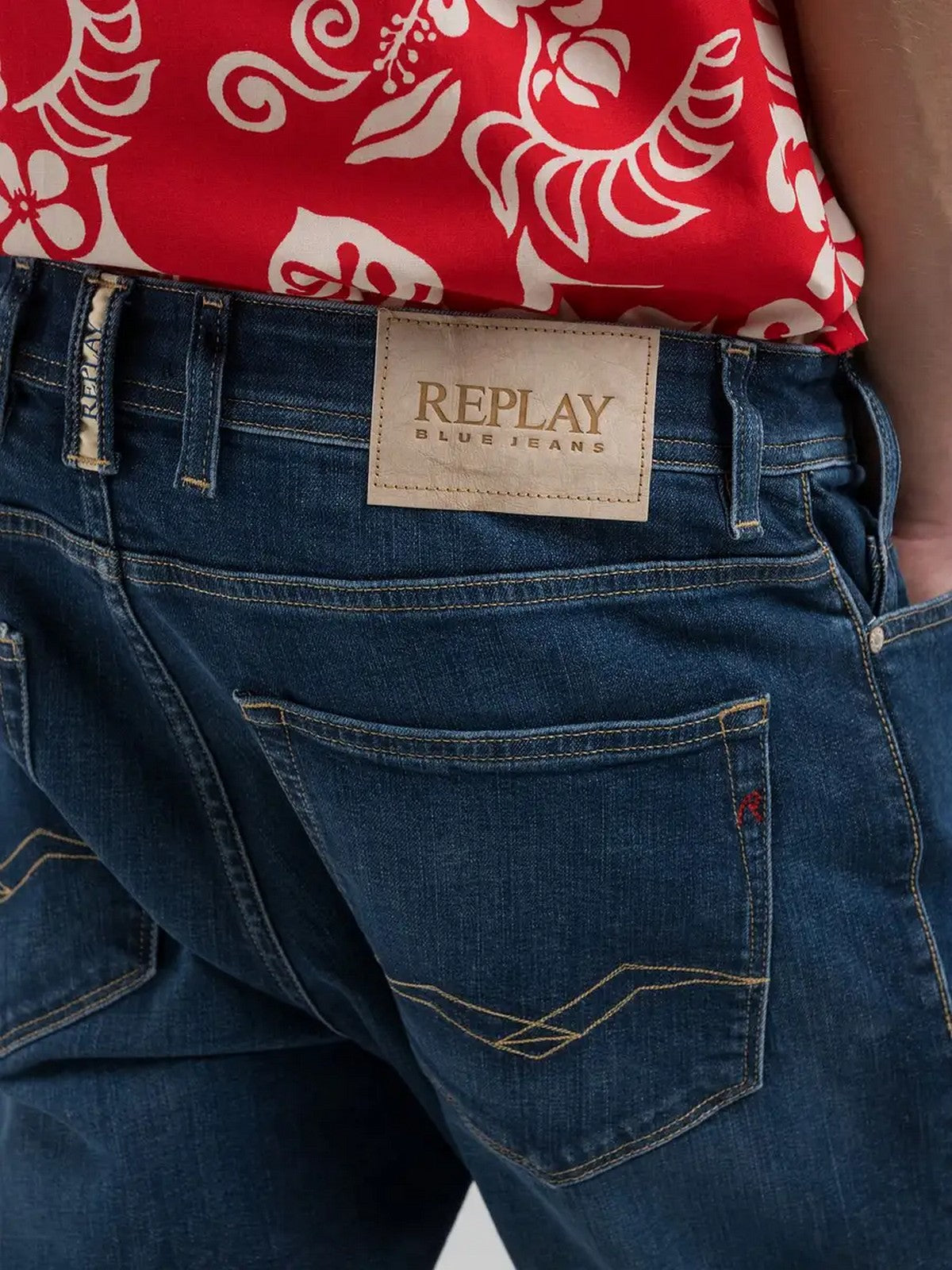 REPLAY Bermuda Uomo MA981Y000573840 007 DARK BLUE gioboutiqueweb