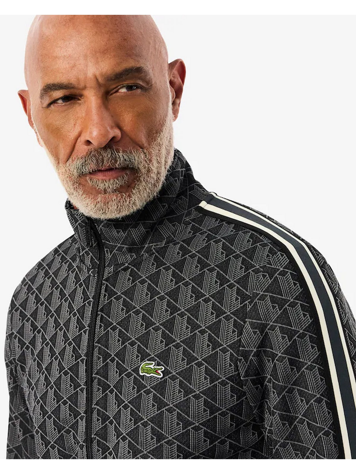 LACOSTE Felpa Uomo SH1368 4PC NERO/GRIGIO SCURO gioboutiqueweb