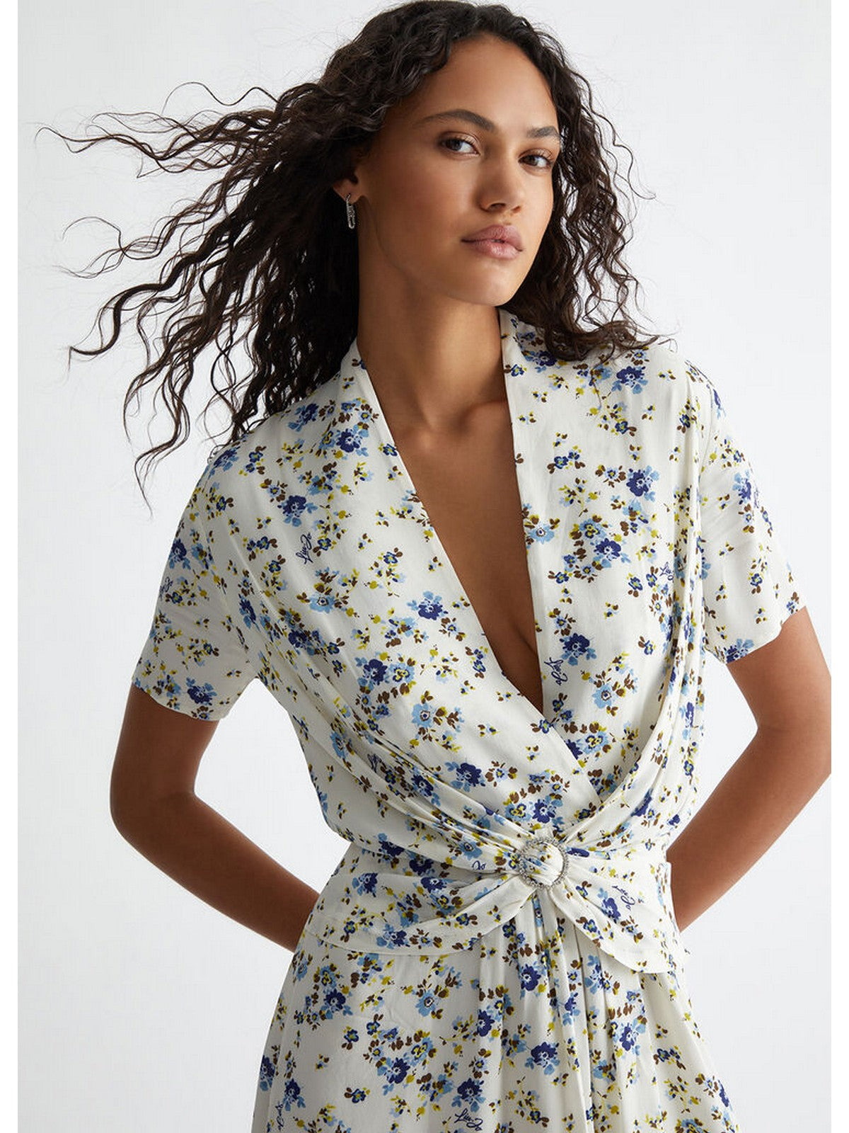 Liu Jo White Women's Kleid M4367T3617 N9361 Multicoloror