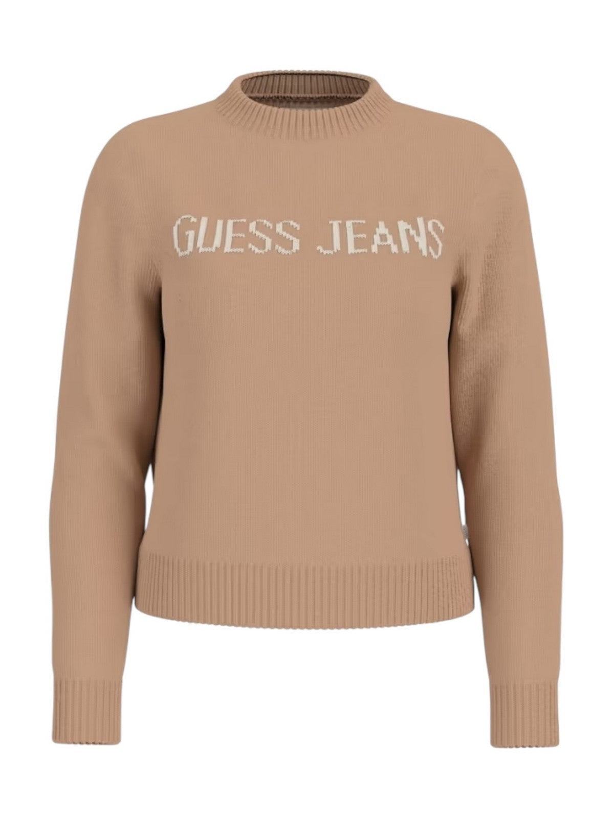 GUESS Maglione Donna GJ LS CN GUESS J INTARSIA SWTR W4BR10 Z3HM1 H147 BROWN OATMEAL HEATHE