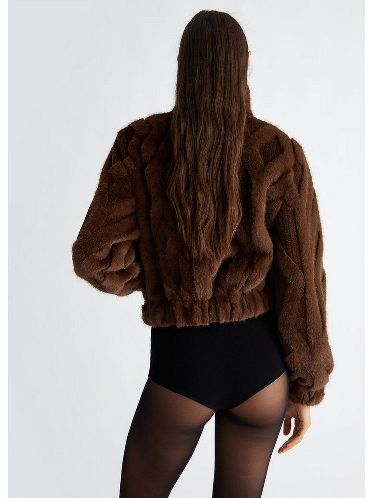 LIU JO WHITE Pelliccia Donna WF4223E0946 X0640 Marrone gioboutiqueweb