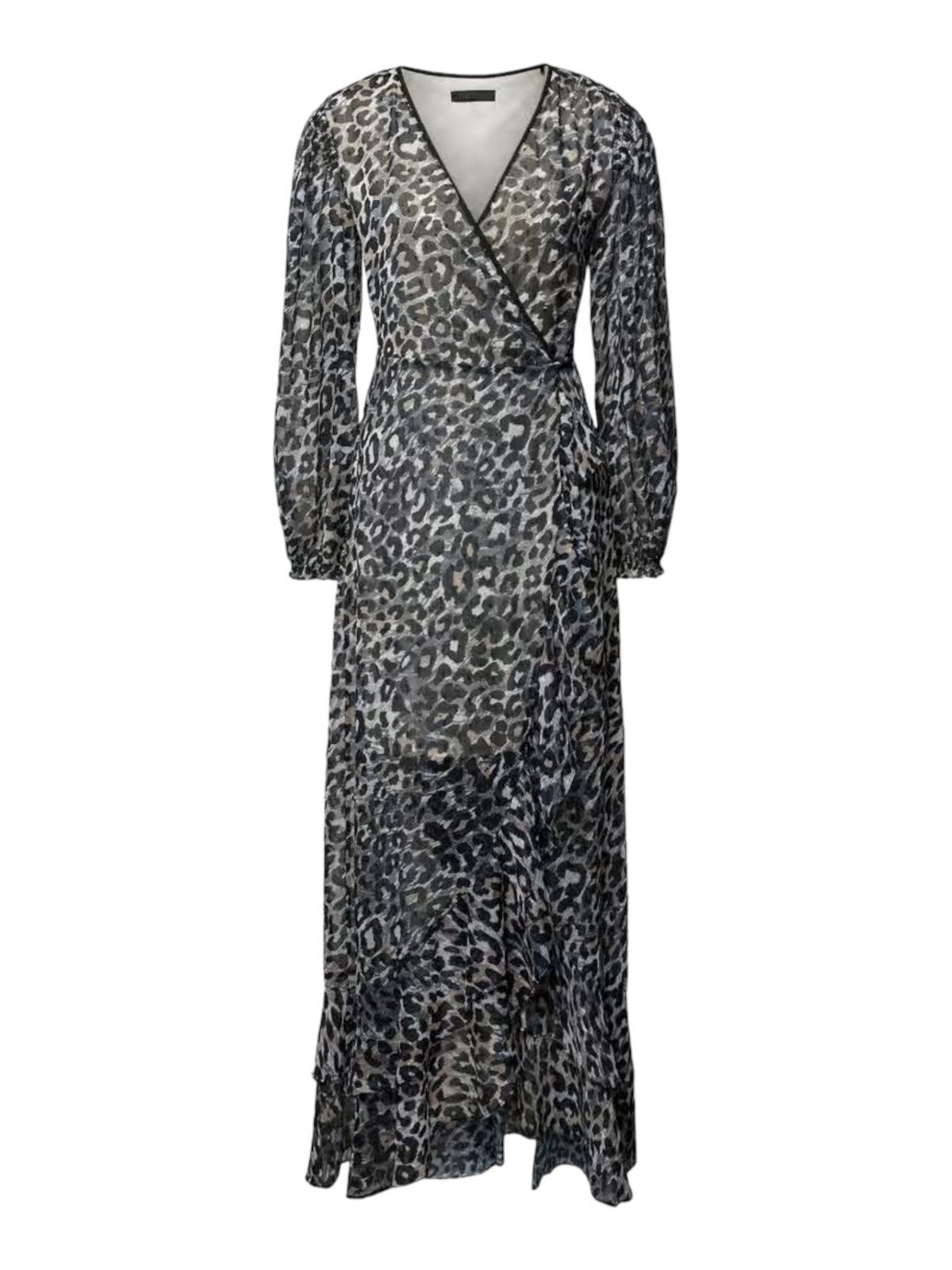 GUESS Abito Donna Ls Felisia Wrap Long W4RK24 WFX02 P22W Nero gioboutiqueweb