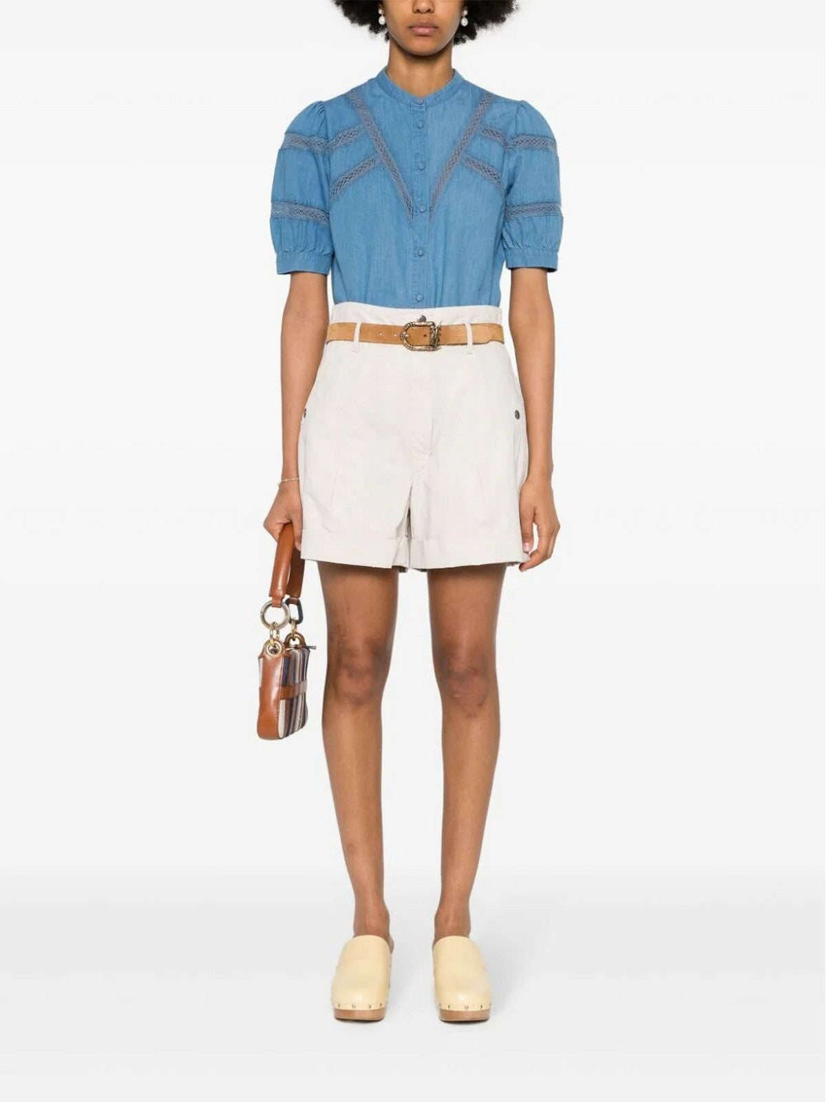 TWINSET Camicia Donna 241TP2692 01611 Blu gioboutiqueweb