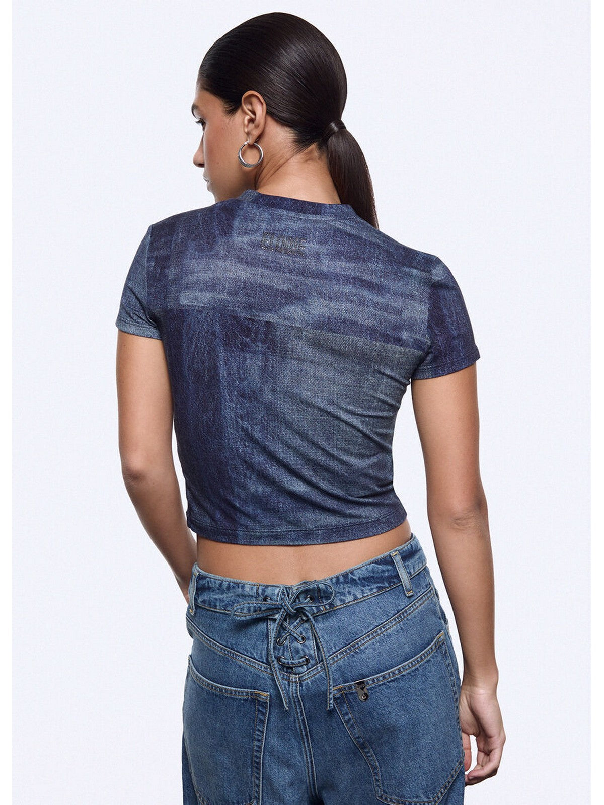 LIU JO feat. ELODIE T-shirt Donna UA6502J1624 L9680 Special denim