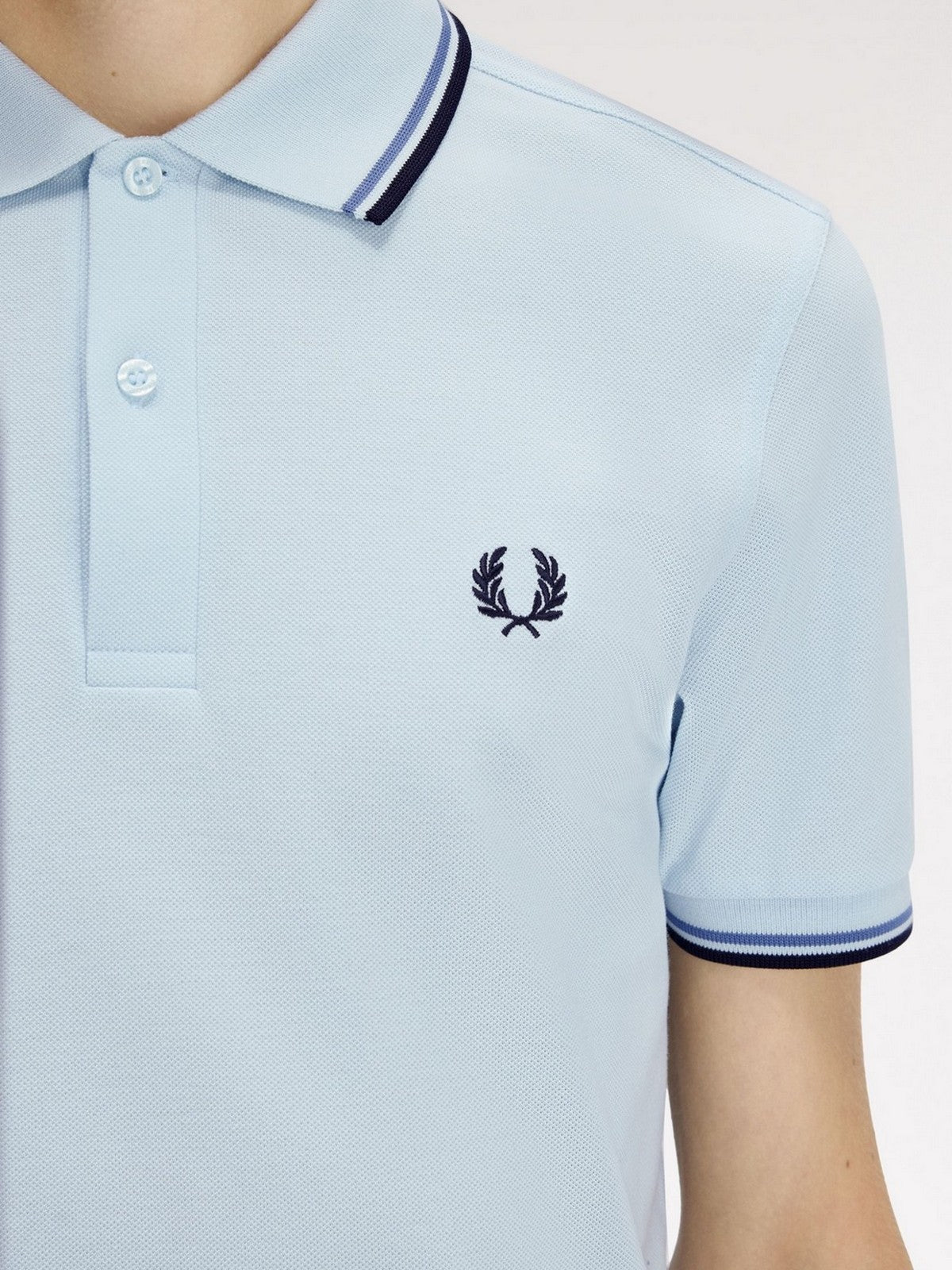 FRED PERRY Polo Uomo FP TWIN TIPPED FRED PERRY SHIRT FP-M3600P-57 96A LGTIC/ACEBL/NAVY