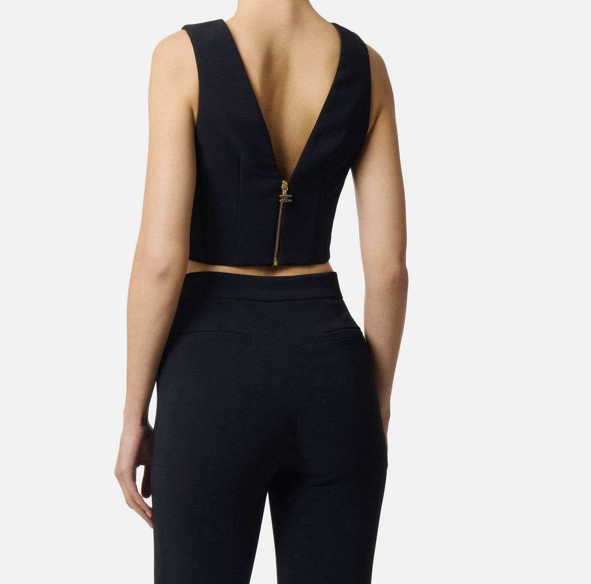 ELISABETTA FRANCHI Top damski TO05061E2 110 Czarny