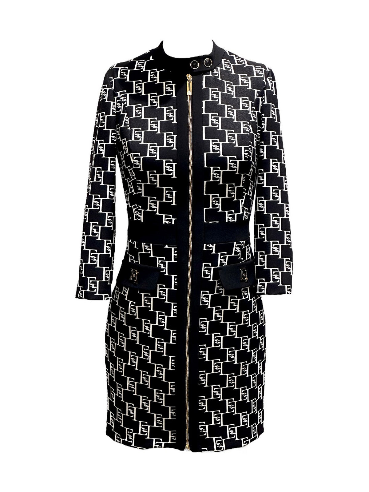 ELISABETTA FRANCHI Abito Donna AB53341E2 685 Nero gioboutiqueweb