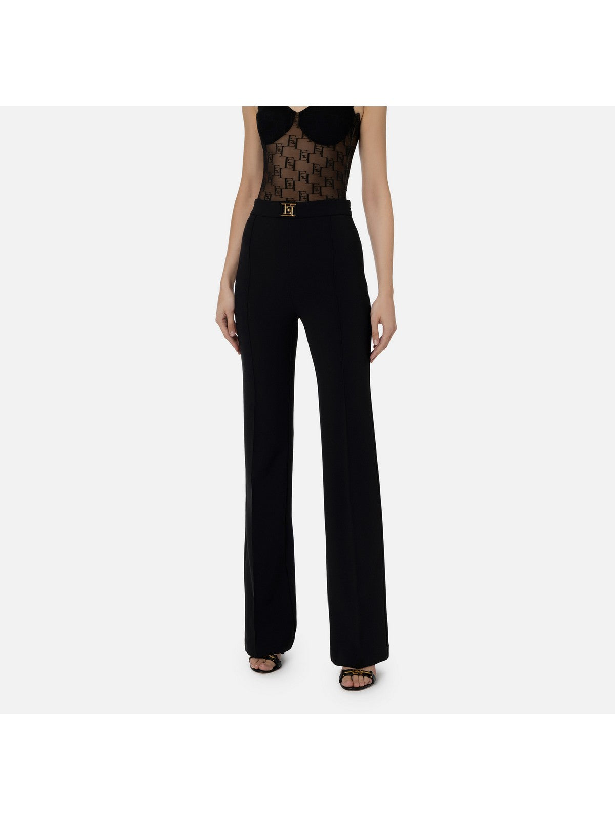 ELISABETTA FRANCHI Pat1541e2 110 black trousers