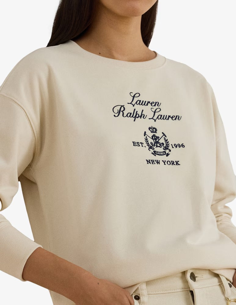 LAUREN RALPH LAUREN Felpa Donna KAPPY-LONG SLEEVE-SWEATSHIRT 200P03726 002 MASCARPONE CREAM