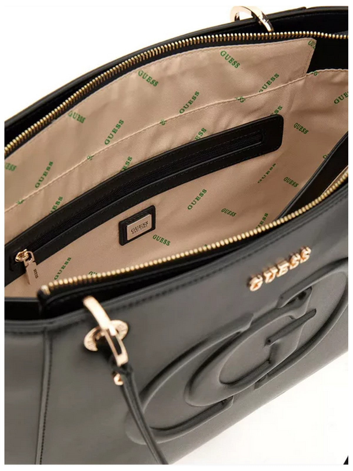 GUESS Borsa Donna Eco Mietta Sml Socie HWEVG9 51325 BLA Nero gioboutiqueweb