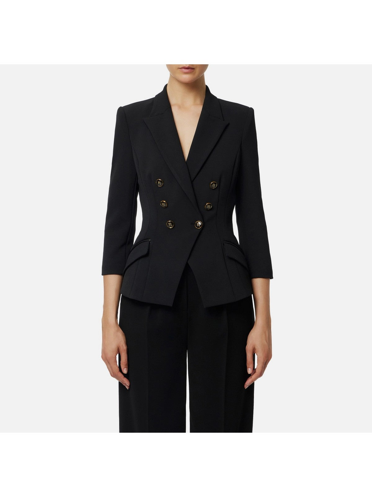 ELISABETTA FRANCHI Giacca Donna GI17456E2 110 Nero gioboutiqueweb