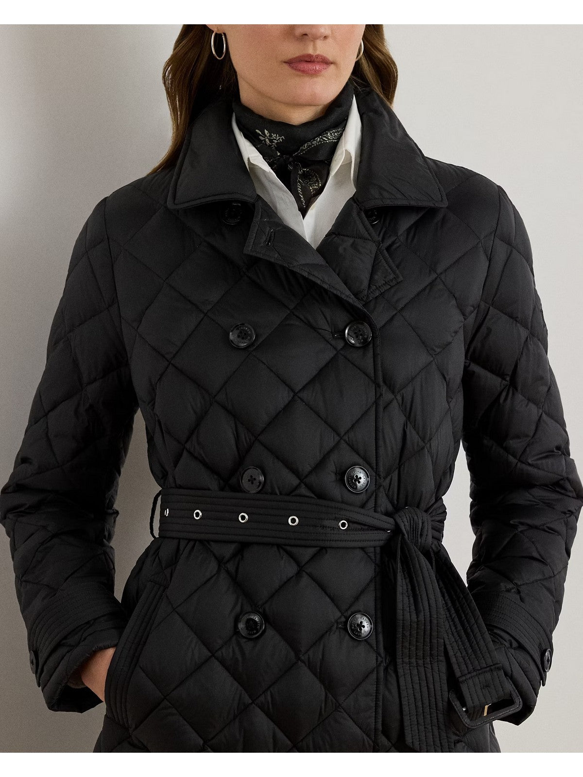 LAUREN RALPH LAUREN Cappotto Donna "BL SF PF 32""-INSULATED-COAT" 297979514 001 BLACK gioboutiqueweb