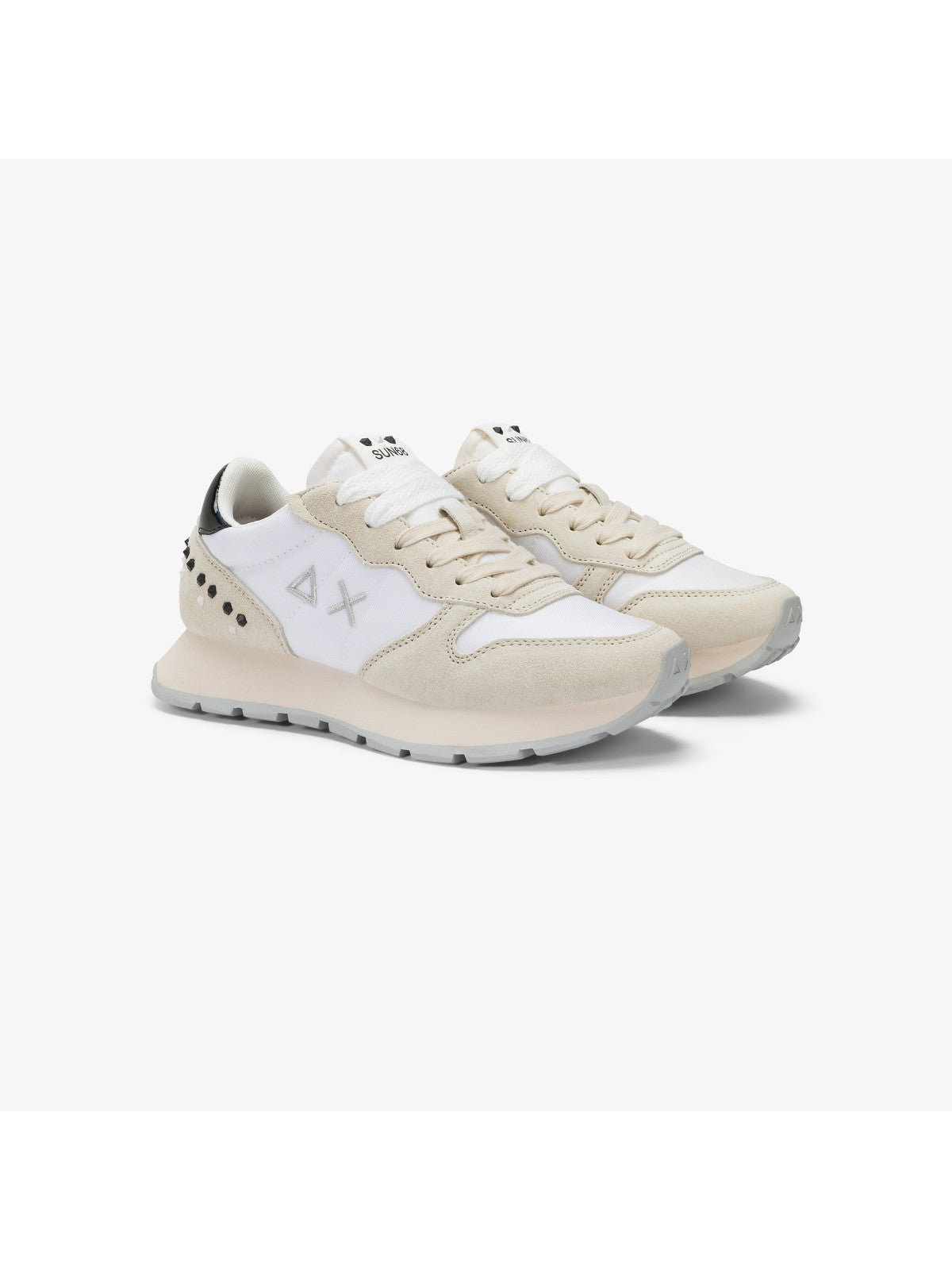 SUN68 Sneaker Donna Ally studs Z35206 01 Bianco gioboutiqueweb