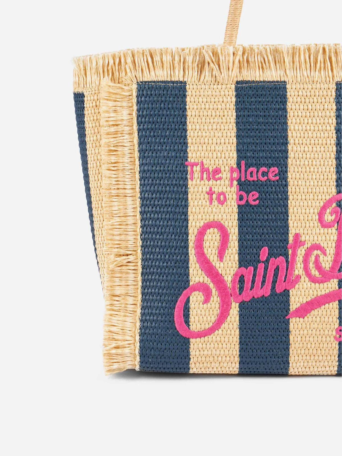 Mc2 Saint Barth Woman Vanity Straw Bag n 00233F Blue