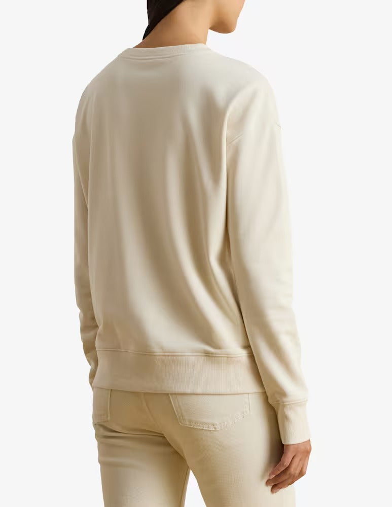 LAUREN RALPH LAUREN Felpa Donna KAPPY-LONG SLEEVE-SWEATSHIRT 200P03726 002 MASCARPONE CREAM