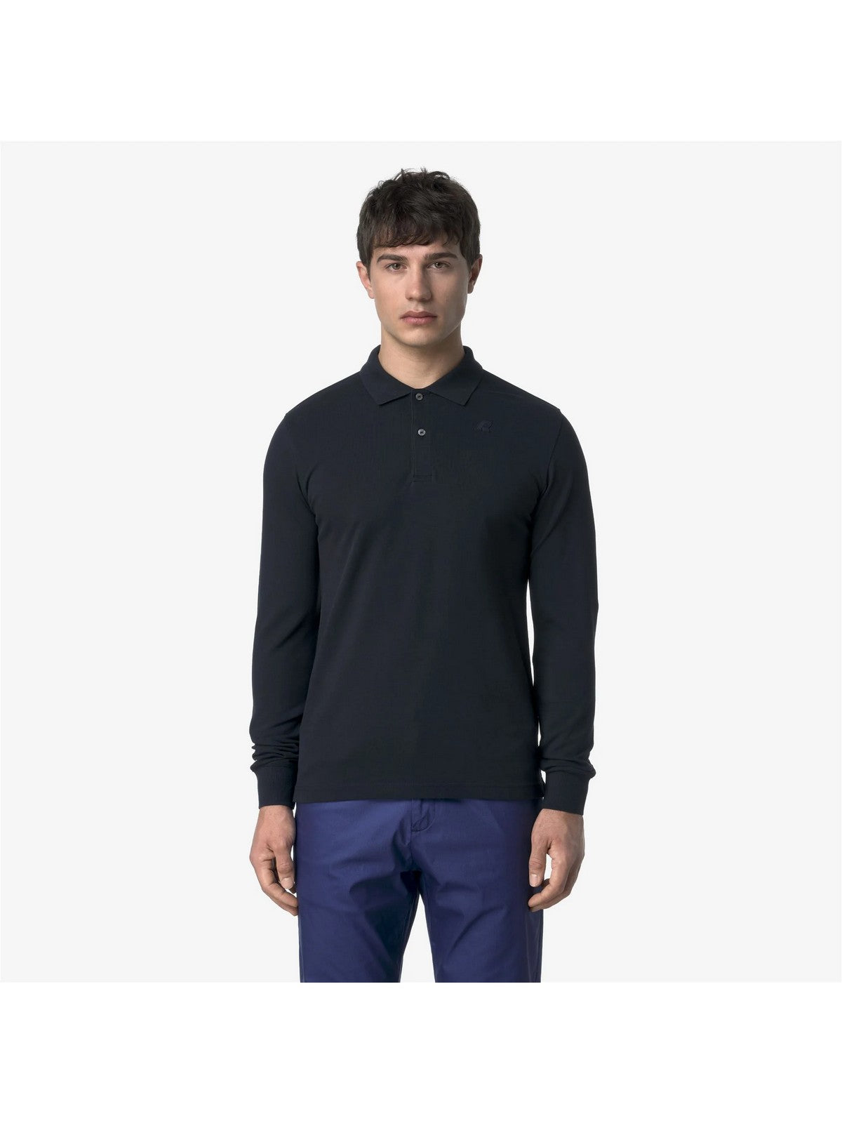 K-WAY Polo Uomo MONJU PIQUE K1125GW K89 BLUE DEPTH