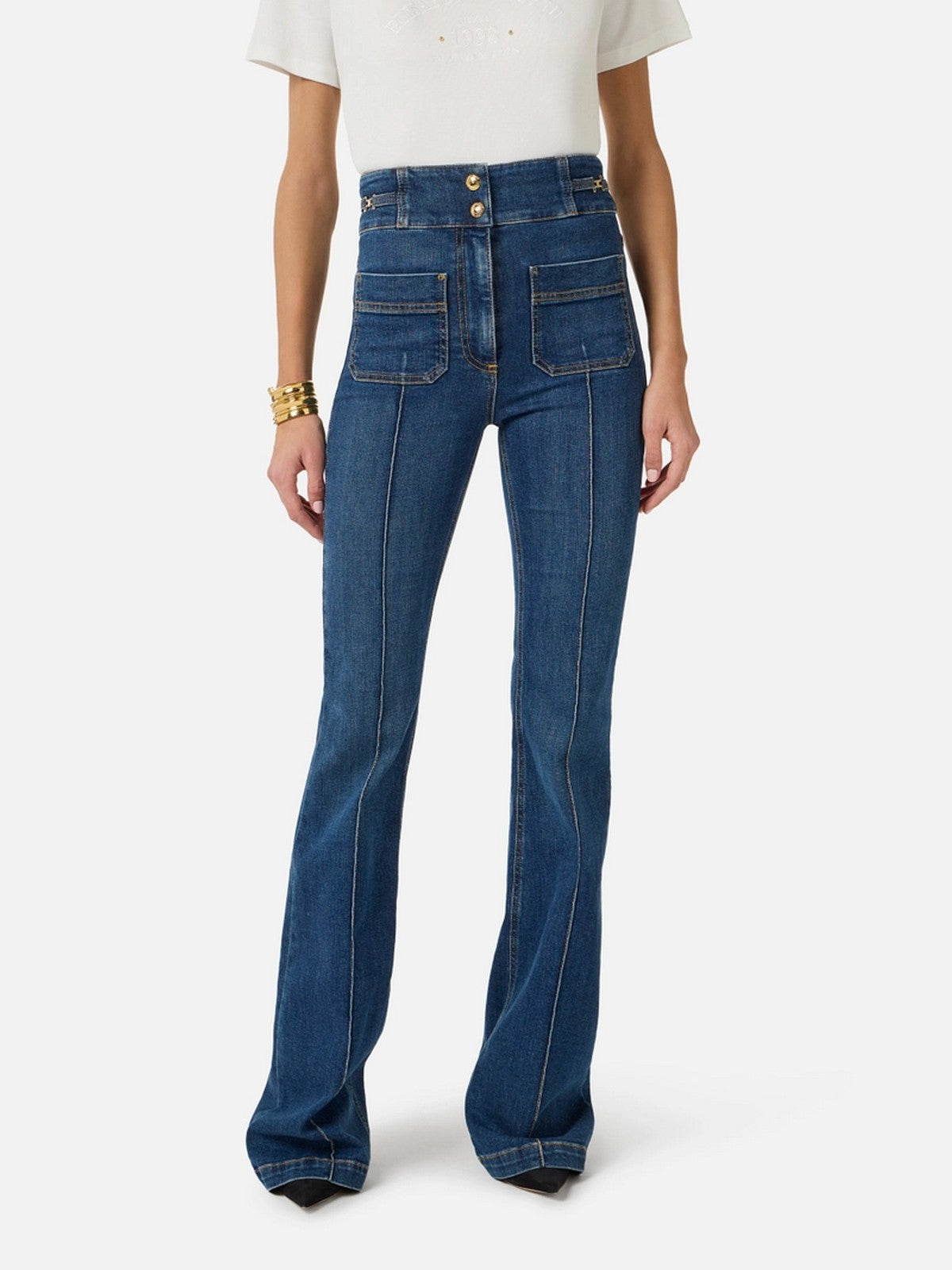 ELISABETTA FRANCHI Jeans Donna PJ26D61E2 104 BLUE DENIM