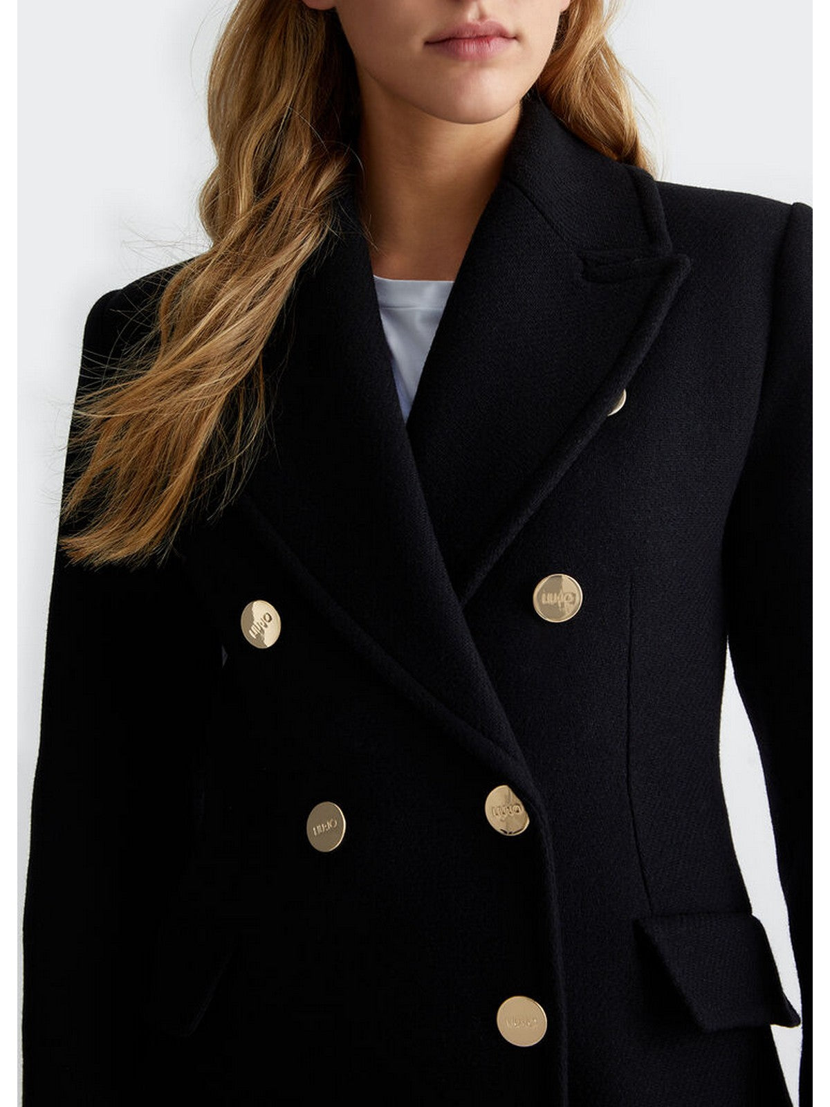 LIU JO BLACK Cappotto Donna CF4011T3575 22222 Nero gioboutiqueweb