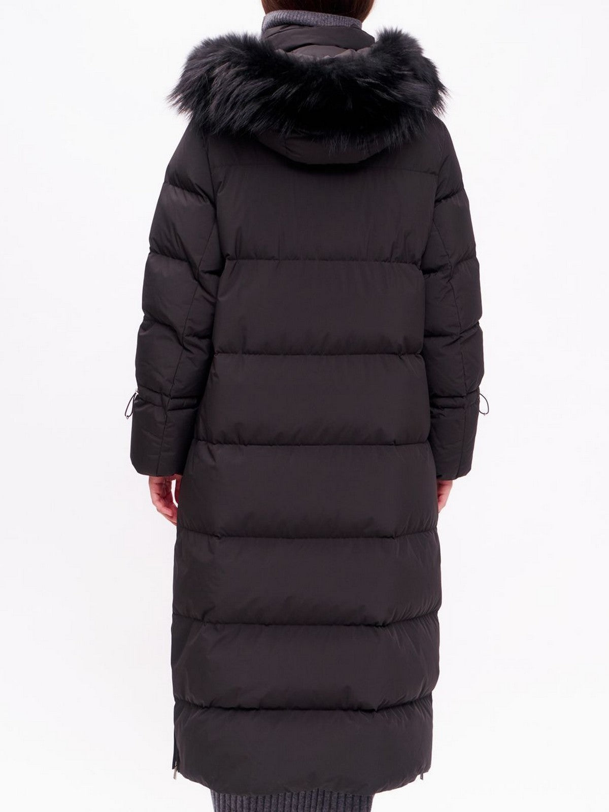 Moorer Piumino Woman Breuil-Fur-Stp Modgi100744 U0001 Black