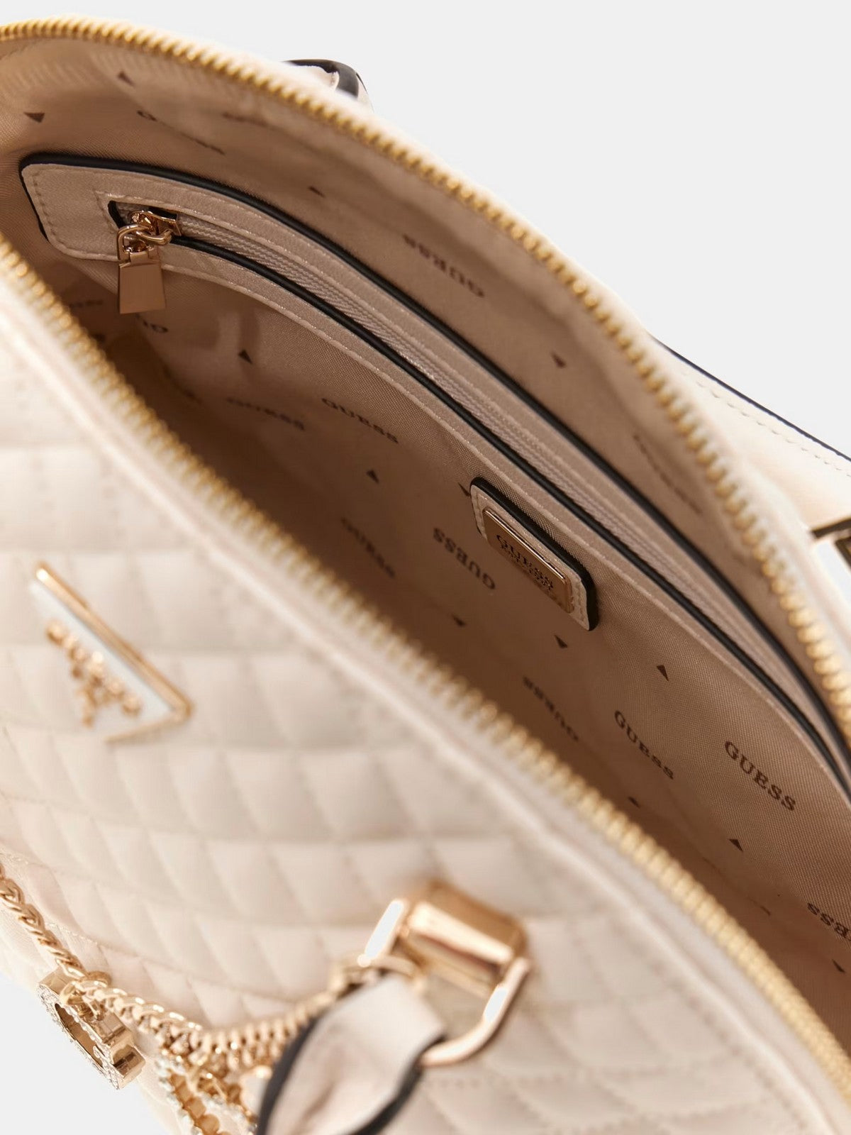 GUESS Borsa Donna EVERLEE DOME SATCHEL HWEG86 79050 OFF off white