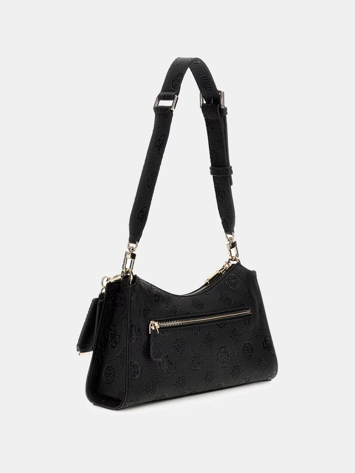 GUESS Borsa Donna CRESIDIA II TOP ZIP SHLDR BAG HWPD98 88180 BLO BLACK LOGO