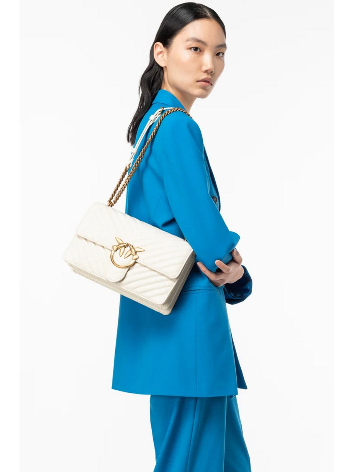 PINKO Borsa Donna Love bag one 100941-A0GK Z14Q Bianco gioboutiqueweb