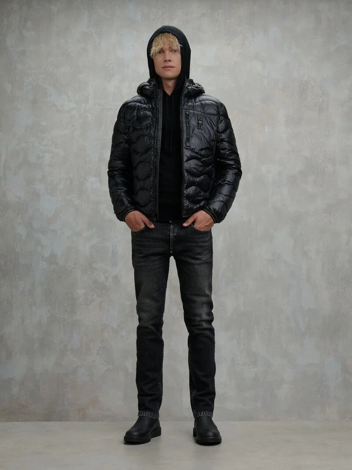 BLAUER Piumino Uomo WAVE 25WBLUC03074 A06355 999 Nero