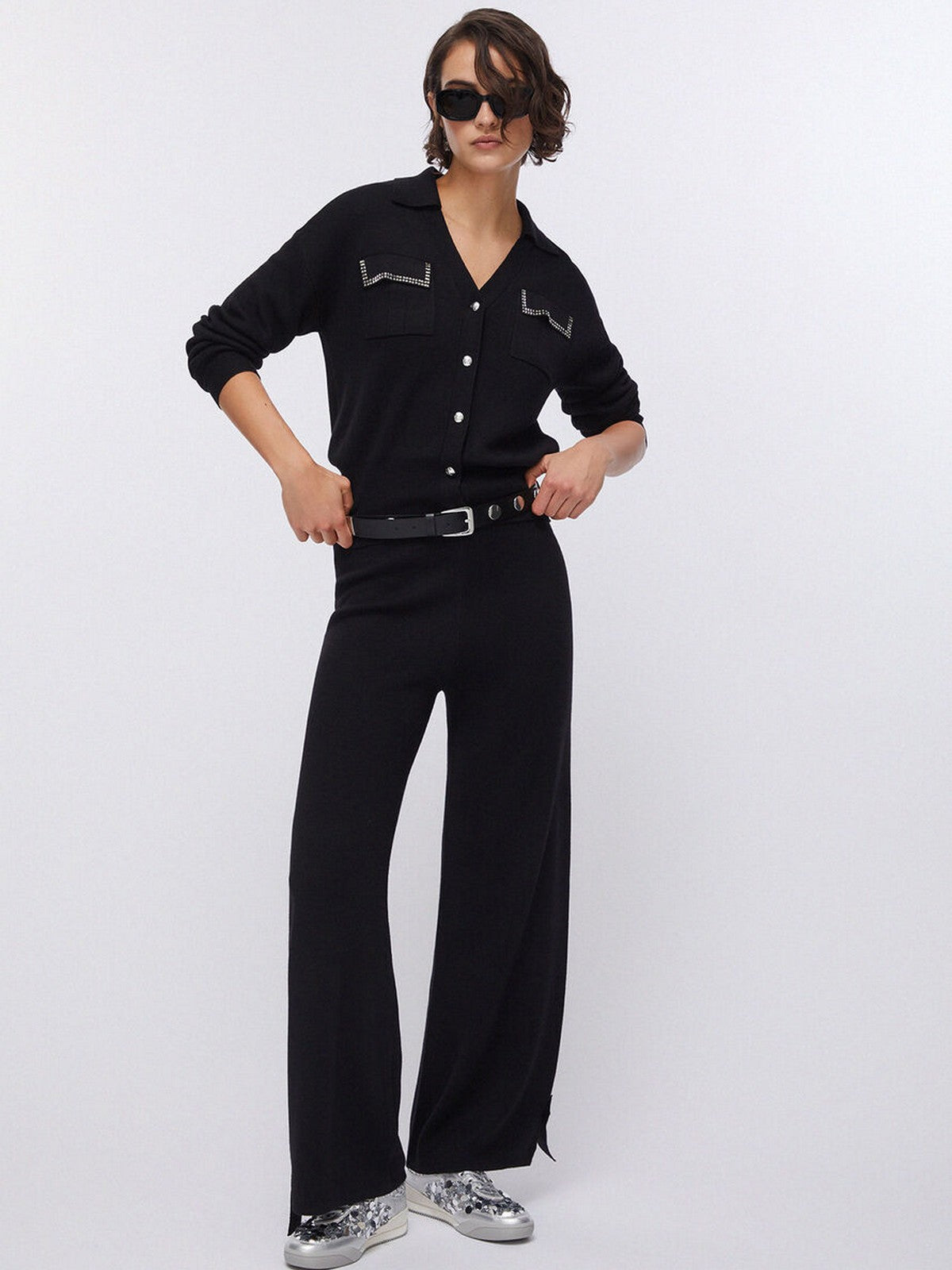 LIU JO SPORT Pantalone Donna TA6047MS59L 22222 Nero