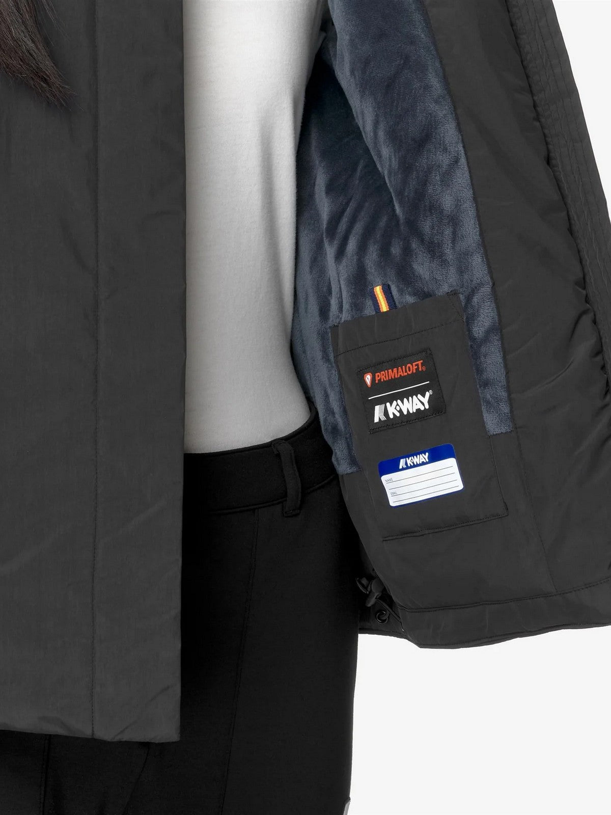 K-WAY Giubbino Donna LIL SOFT TOUCH MARMOTTA K71324W AL8 Nero gioboutiqueweb