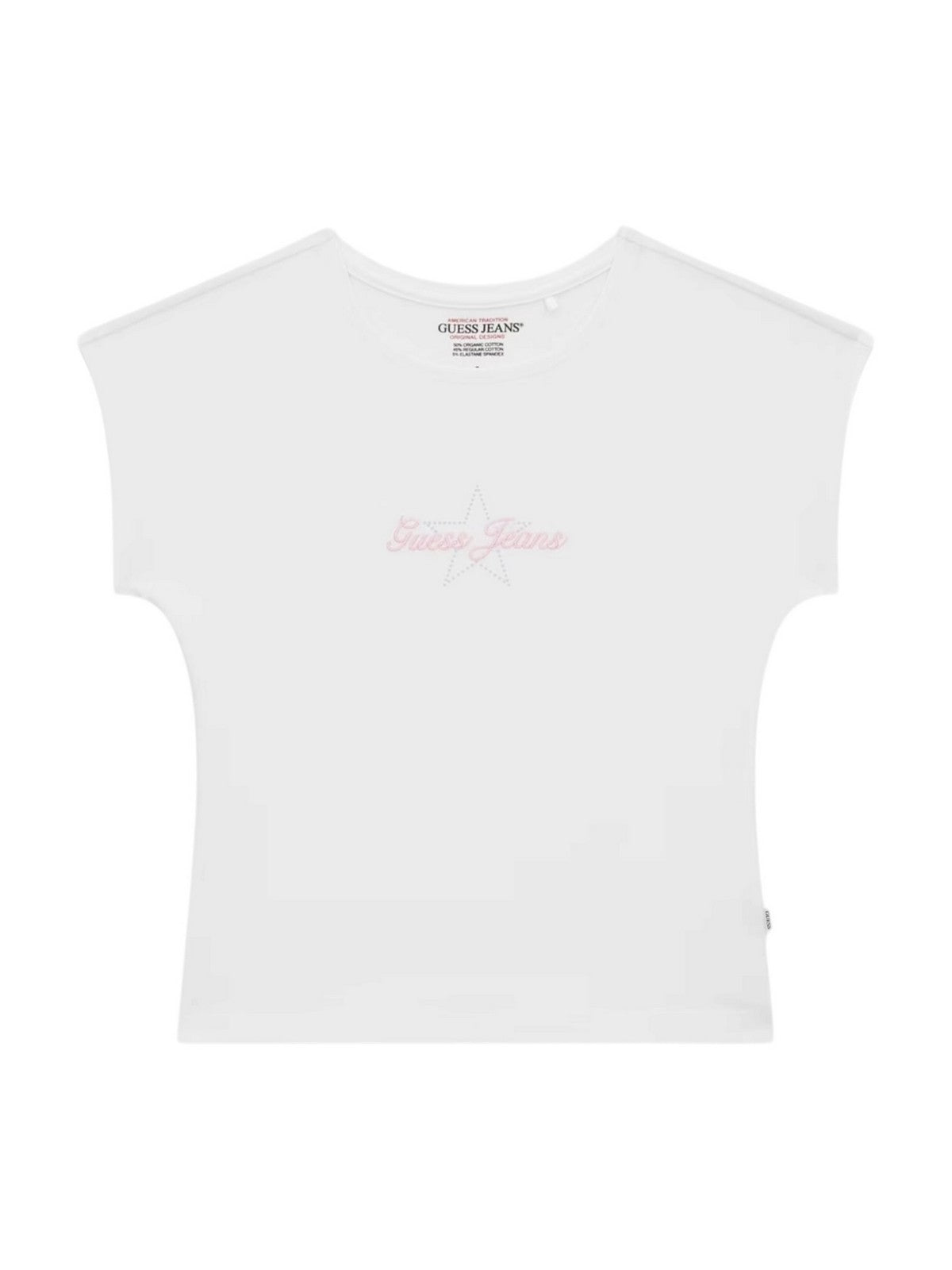 GUESS T-shirt Donna GJ SS RAGLAN STAR BABY TEE W6RI21 J1314 G011 PURE WHITE