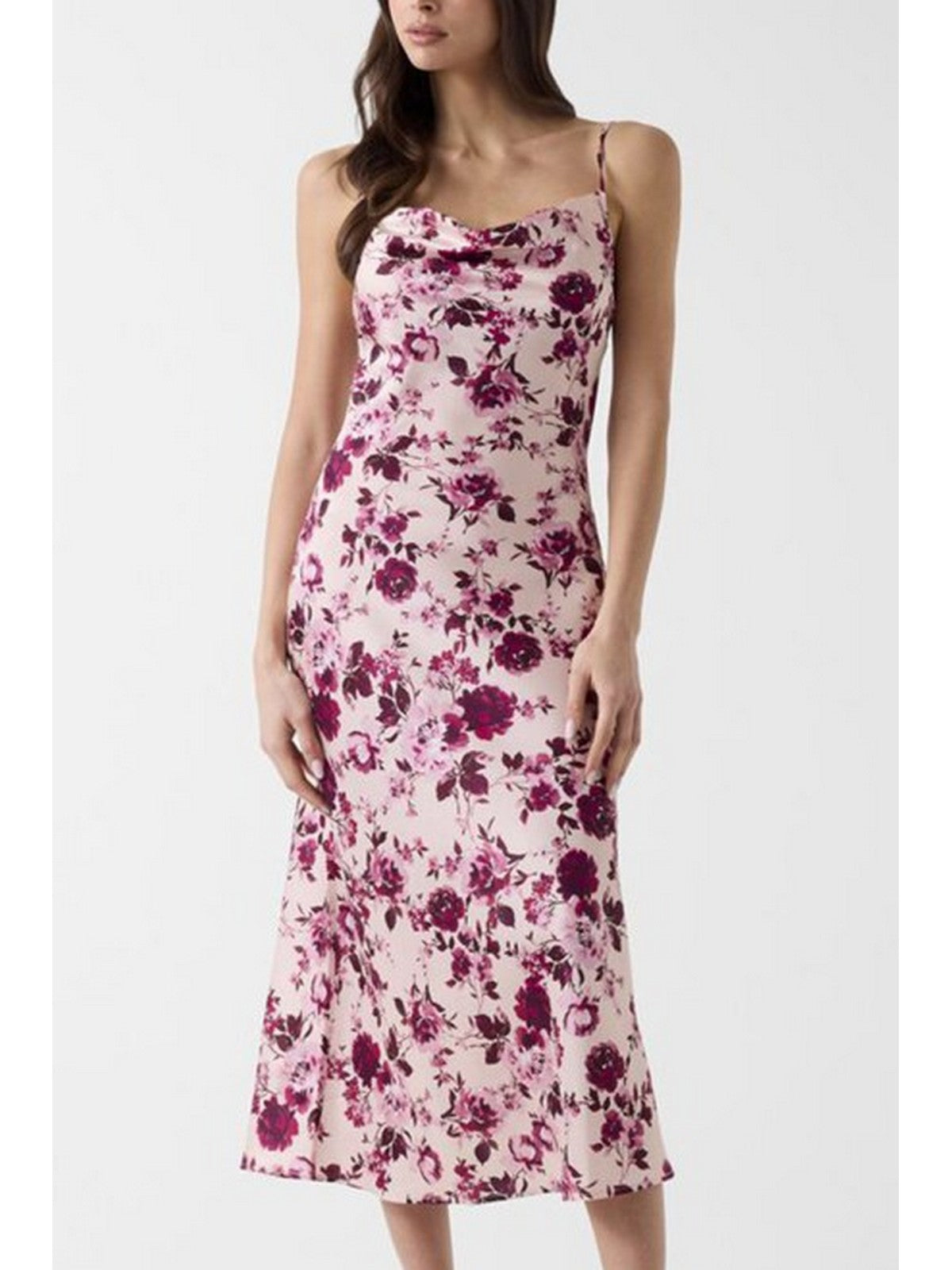 GUESS Abito Donna NEW AKILINA DRESS W5GK85 WH9C2 PM6I BLUSH ROSES PRINT