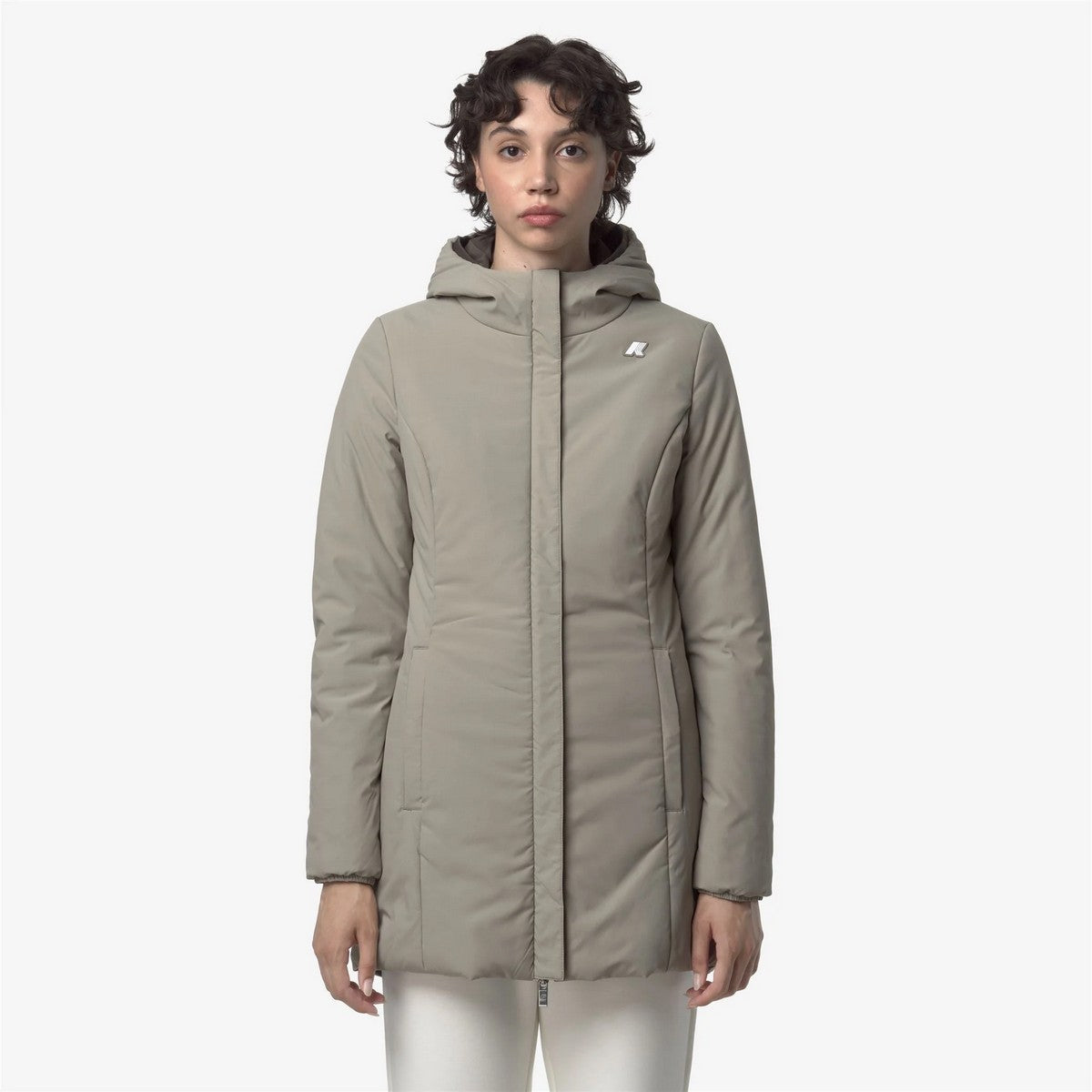 K-WAY Damenjacke DENISE ST WARM DOUBLE K6128UW B42 Schwarz Oliv - Grün