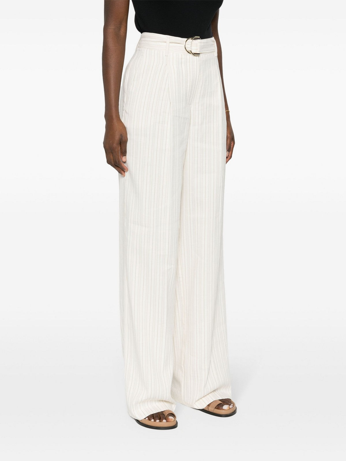 Liu Jo Black Pantalone Femme CA4321T3790 N9037 White