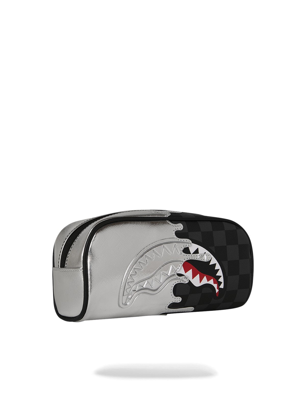 SPRAYGROUND Pochette Unisex adulto SILVER SIDE DRIP BLACK CHECK PENCIL POUCH 910B8927NSZ Nero