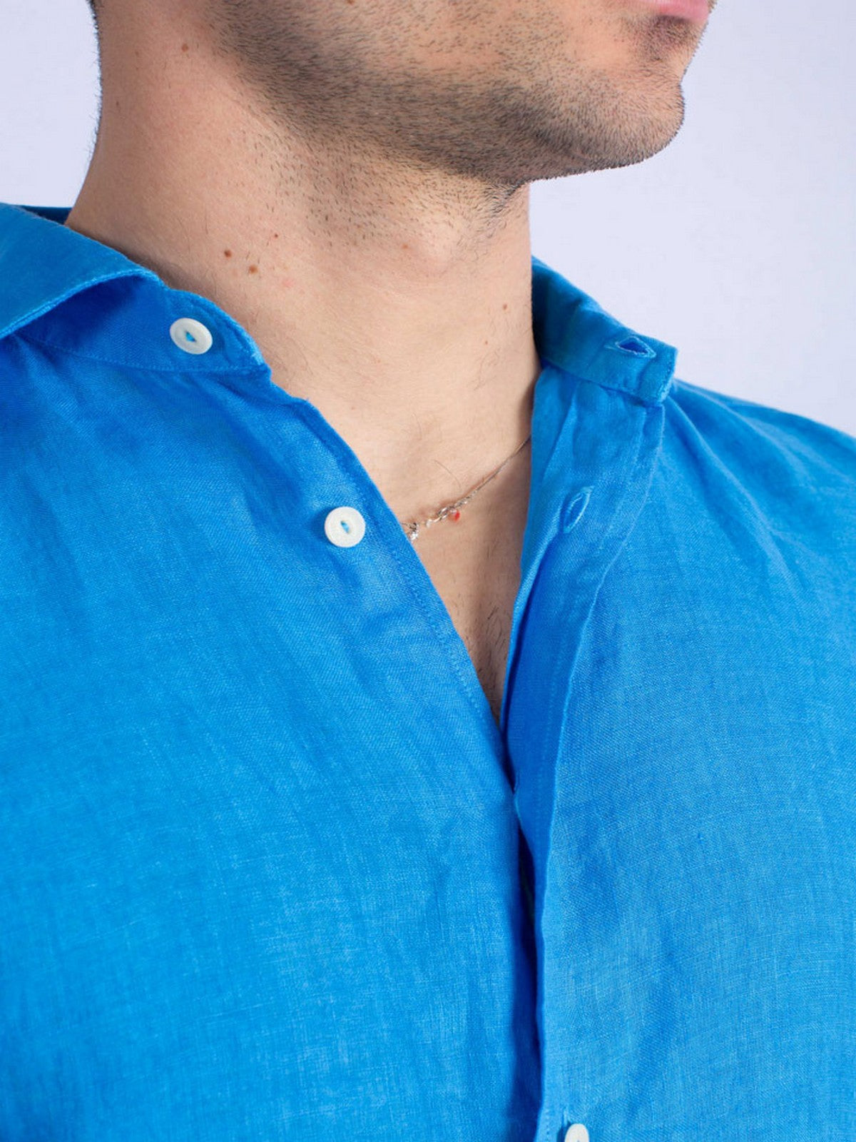 MC2 SAINT BARTH Camicia Uomo PAMPLONA 01307F Blu gioboutiqueweb