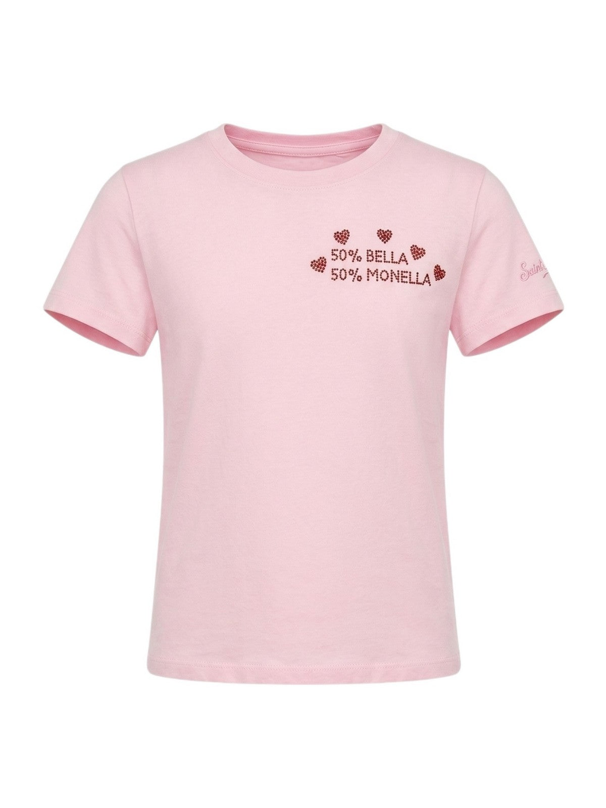 MC2 SAINT BARTH T-shirt Bambine e ragazze EMILIE JR 04024L 50 BELLA 50 MONELLA 20 STRASS