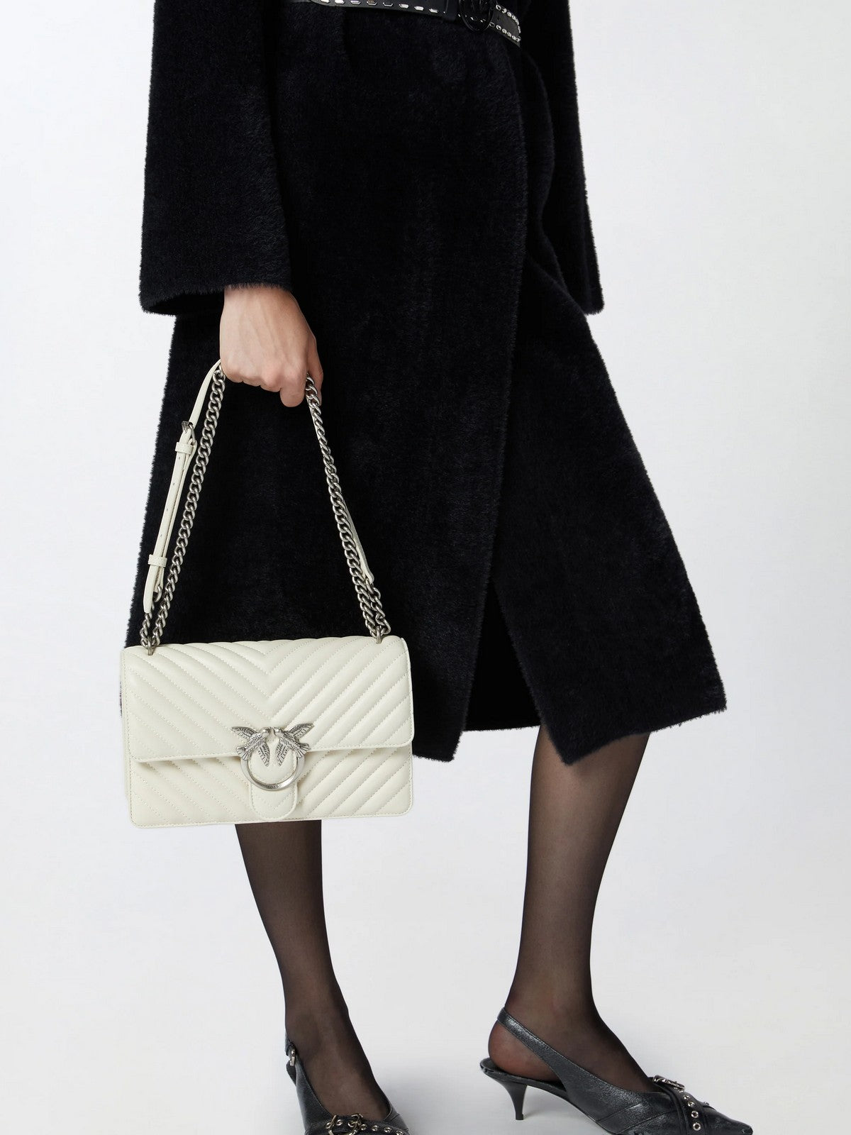 Pinko Woman Bag Love One Classic 100941-A0gk Z14o White