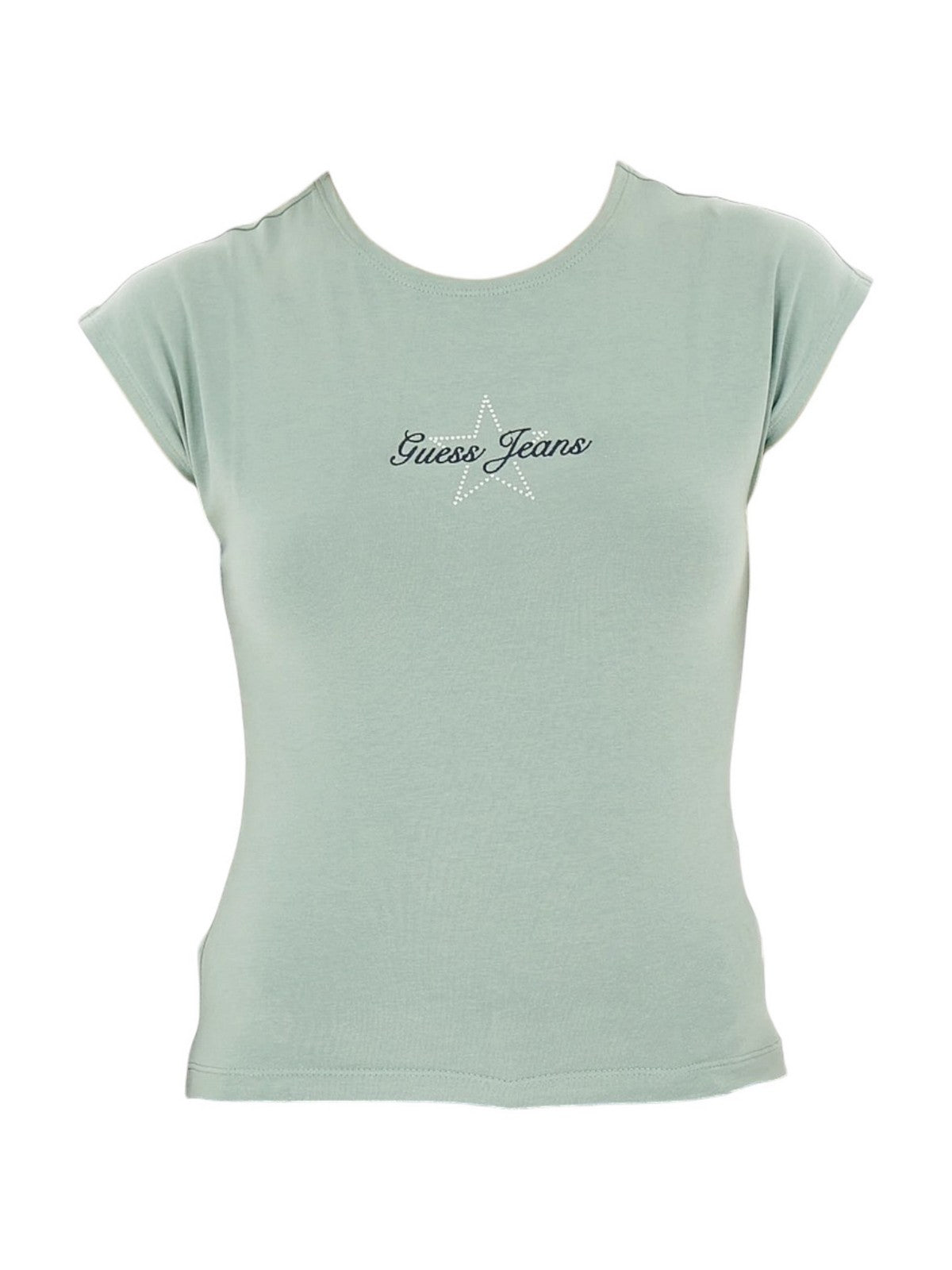GUESS T-shirt Donna GJ SS RAGLAN STAR BABY TEE W6RI21 J1314 G8FD SALVIA GREEN