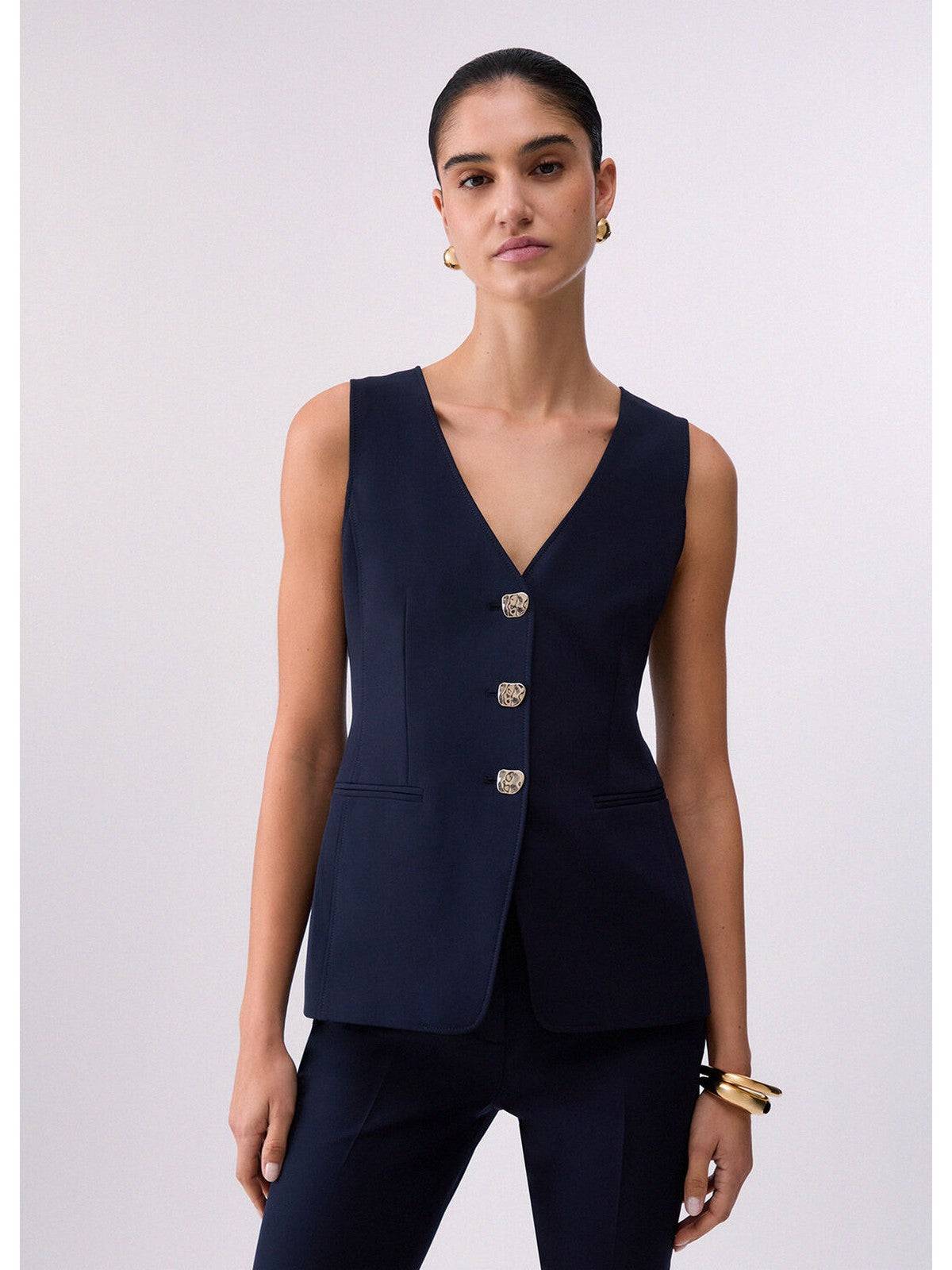 LIU JO BLACK Gilet Donna CA6222T2200 22222 Nero