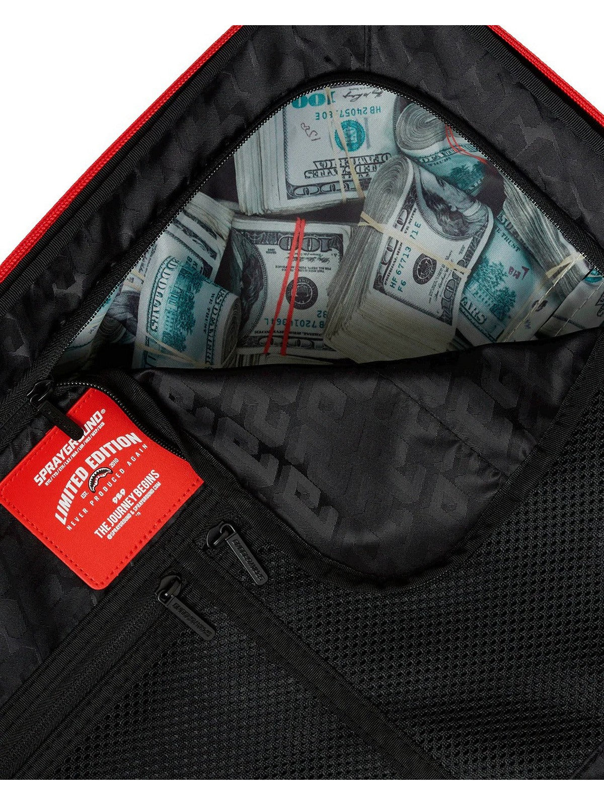 SPRAYGROUND Valigie e Trolley Uomo PRINTED ZIPPER SHARK CARRY-ON LUGGAGE 910CL273NSZ Nero