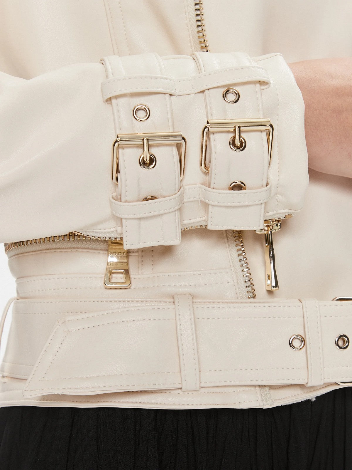 GUESS Giubbino Donna Olivia Moto Jacket W3BL93 K8S30 F1P5 Bianco gioboutiqueweb