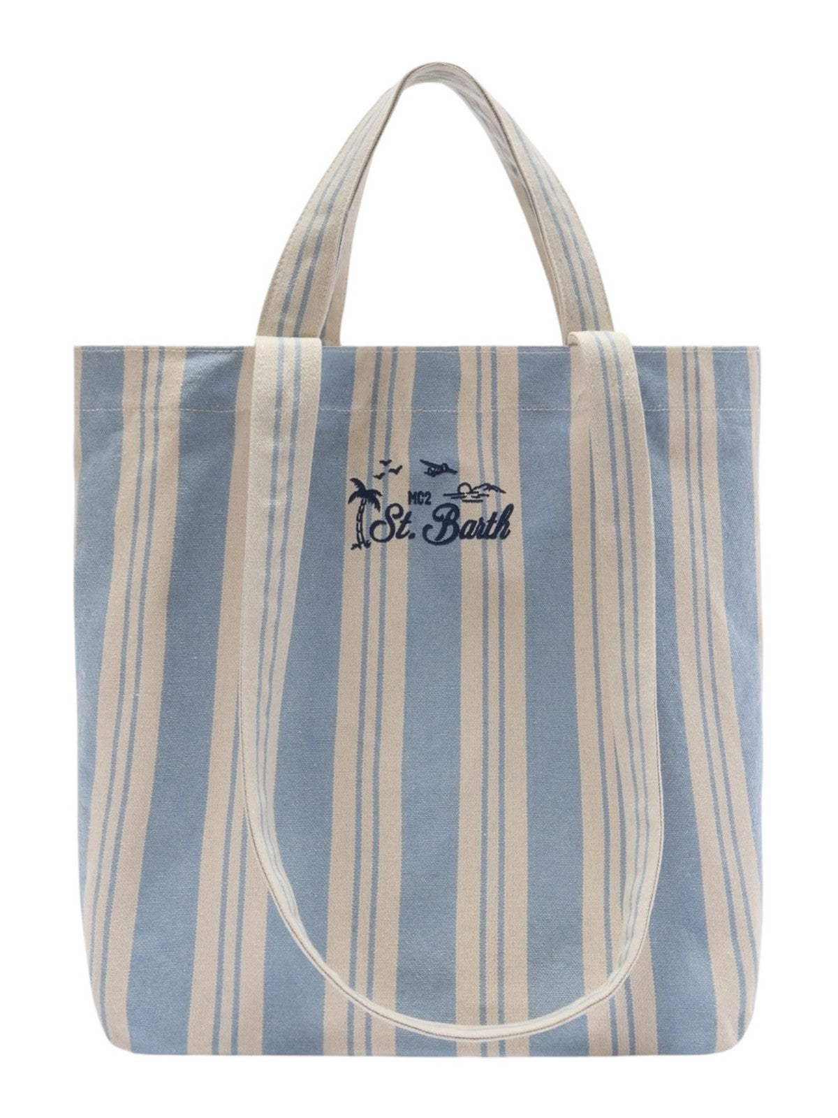 MC2 SAINT BARTH Borsa Donna ESSENTIAL BEACH COTTON 07806L BIG STRIPES V 3161 EMB