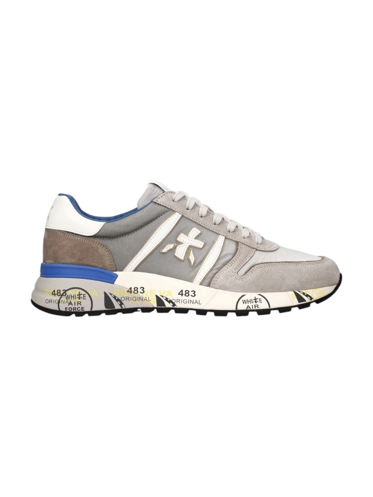 PREMIATA Sneaker Uomo LANDER VAR 8010 LIGHT GREY
