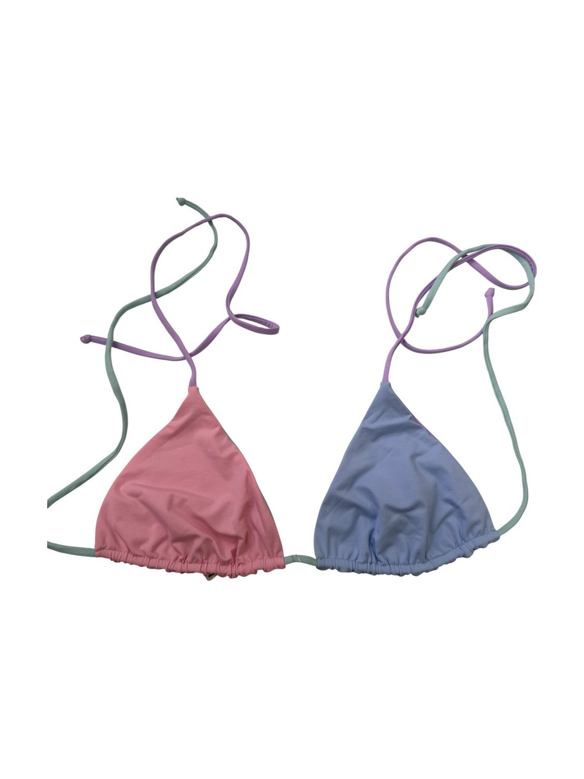 MC2 SAINT BARTH Costume da bagno Donna Triangolo LEAH DF PL5243 CELESTE gioboutiqueweb